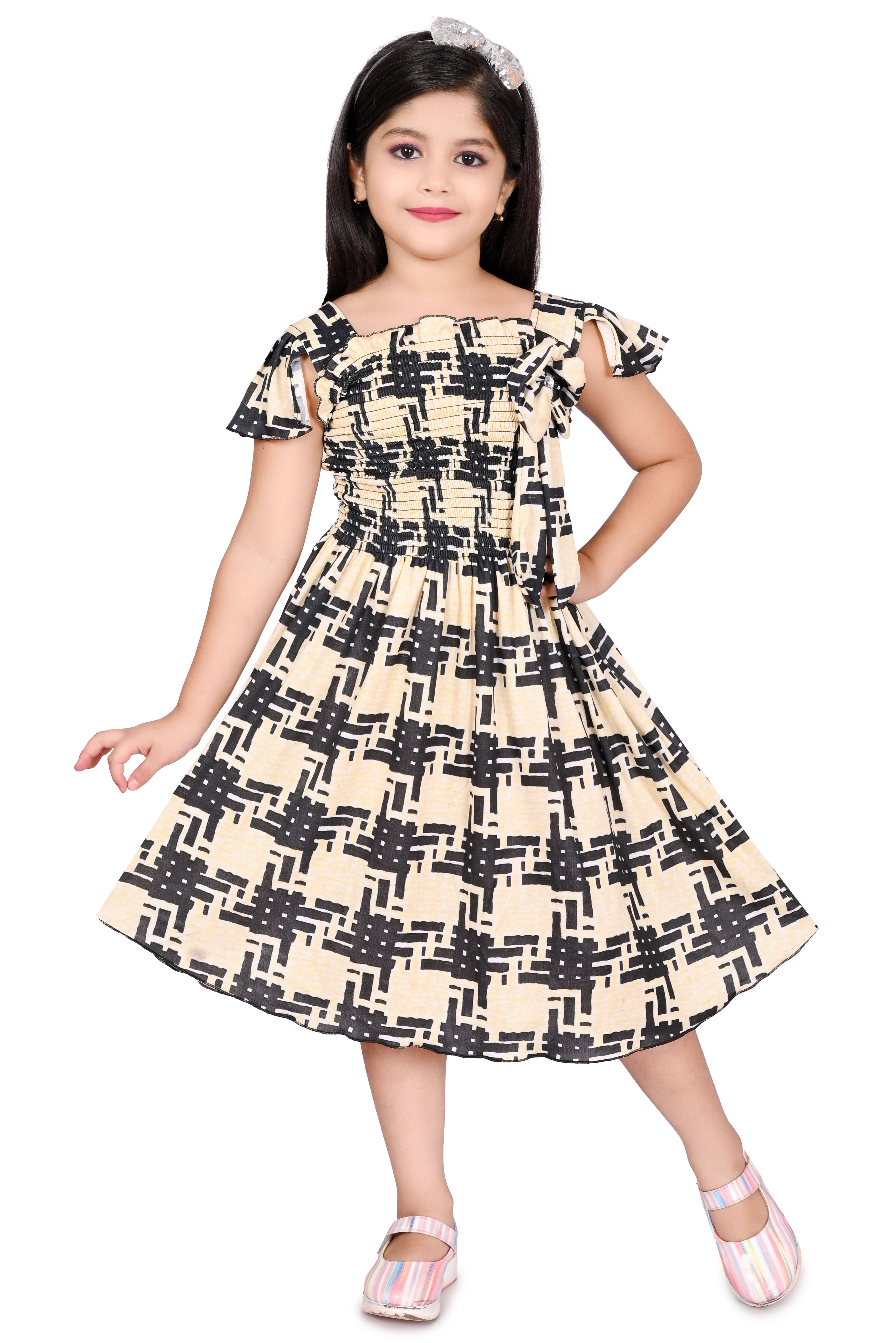     			Eva And Ali Pack of 1 Baby Girls Cotton Blend Frock ( Multi )