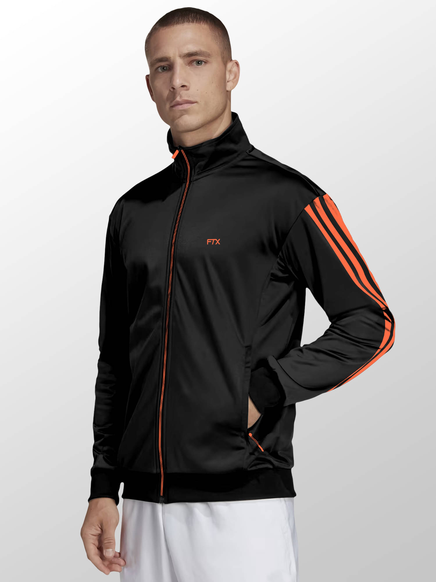 FTX Lycra Men's Casual Jacket - Black ( Pack of 1 ) FTX Lycra Men's Casual Jacket - Black ( Pack of 1 )