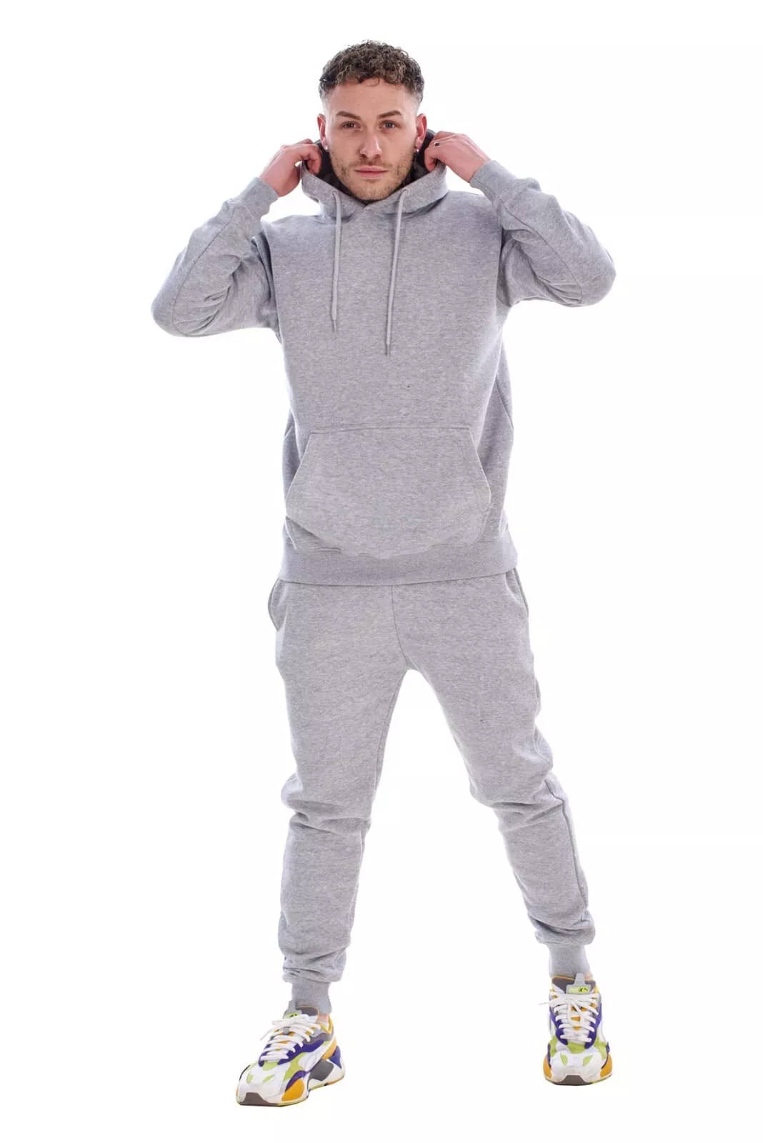 Forbro Grey Cotton Blend Regular Fit Men's Tracksuit ( Pack of 1 ) Forbro Grey Cotton Blend Regular Fit Men's Tracksuit ( Pack of 1 )