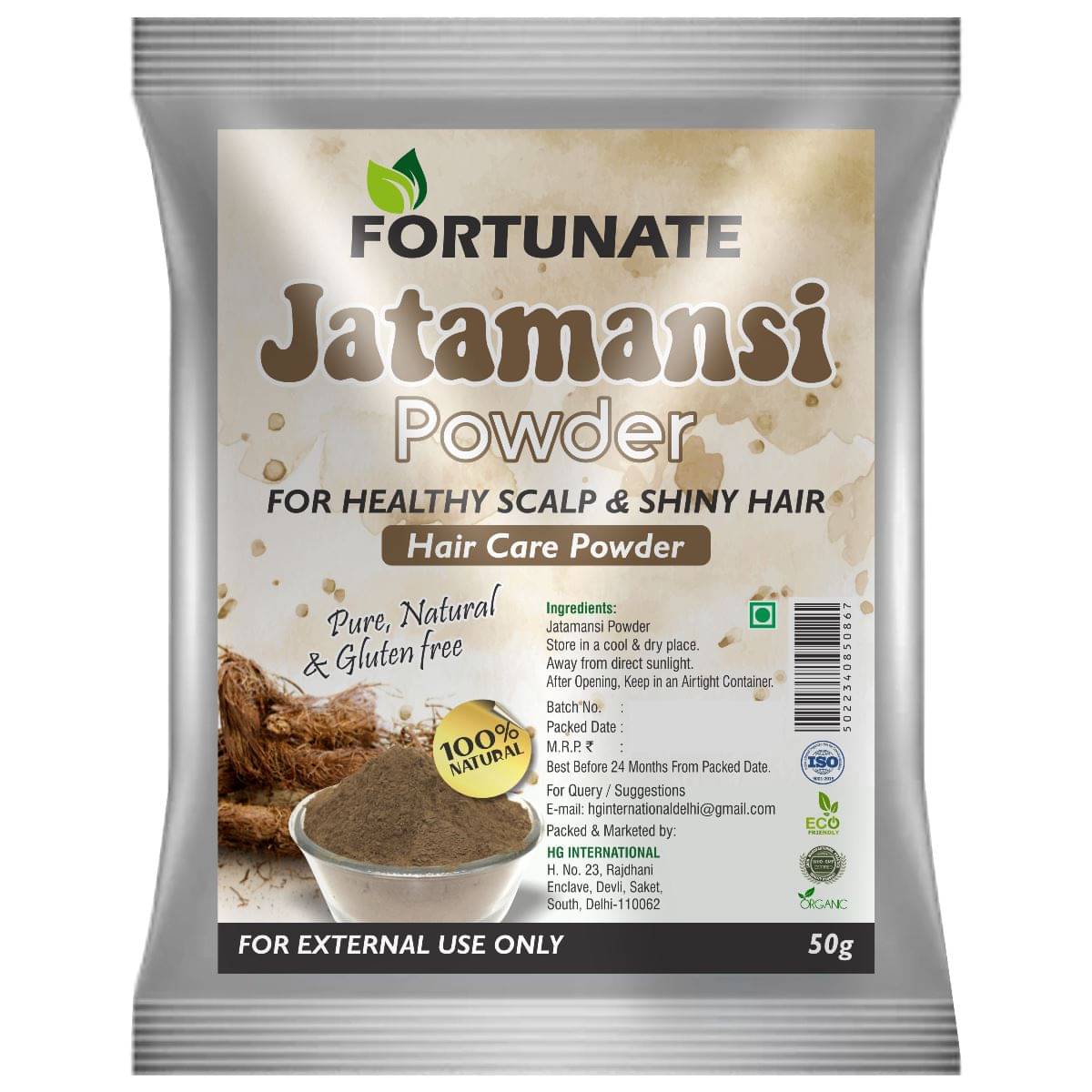    			100% Organic Natural Jatamansi Powder for Hair Care