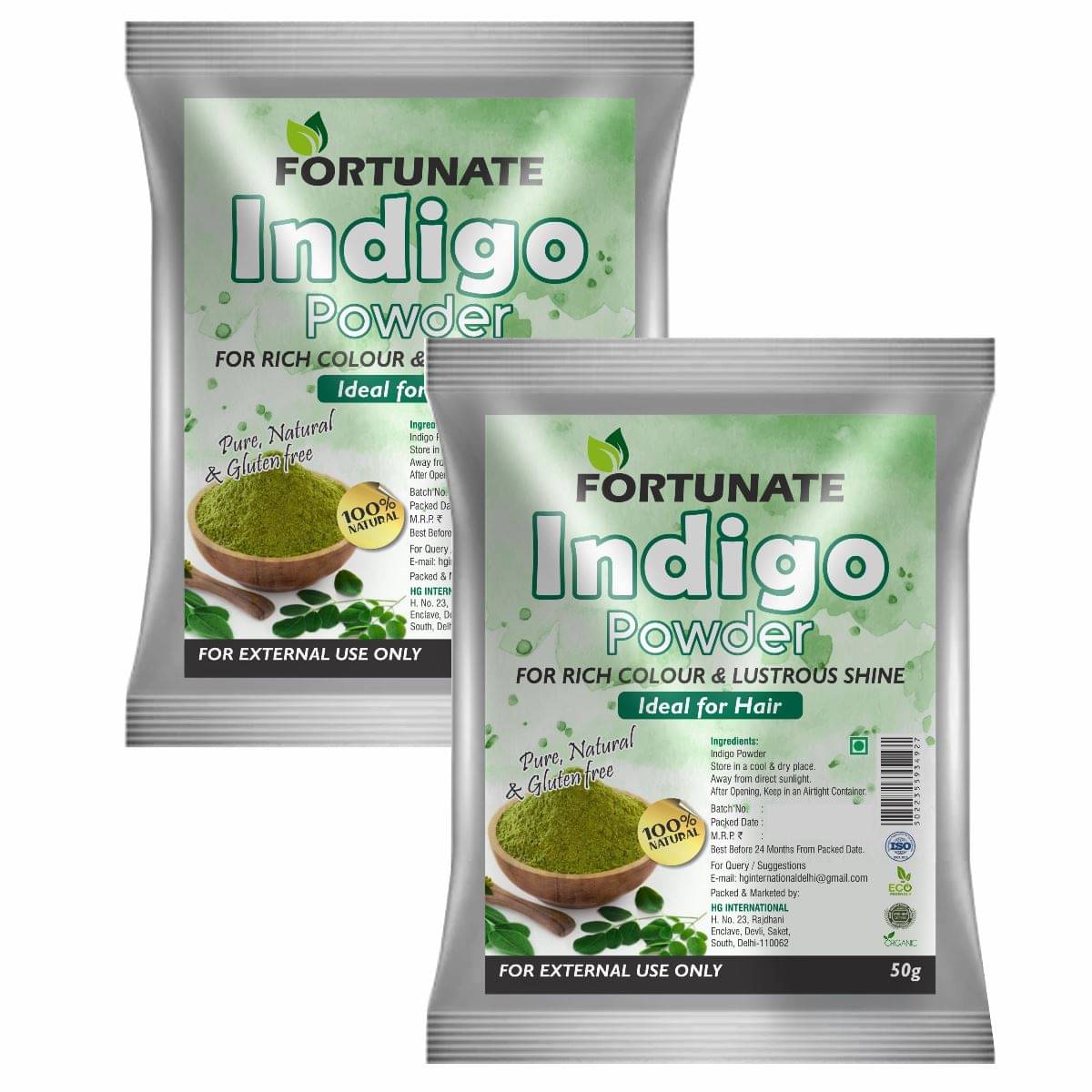     			100% Organic Indigo Powder