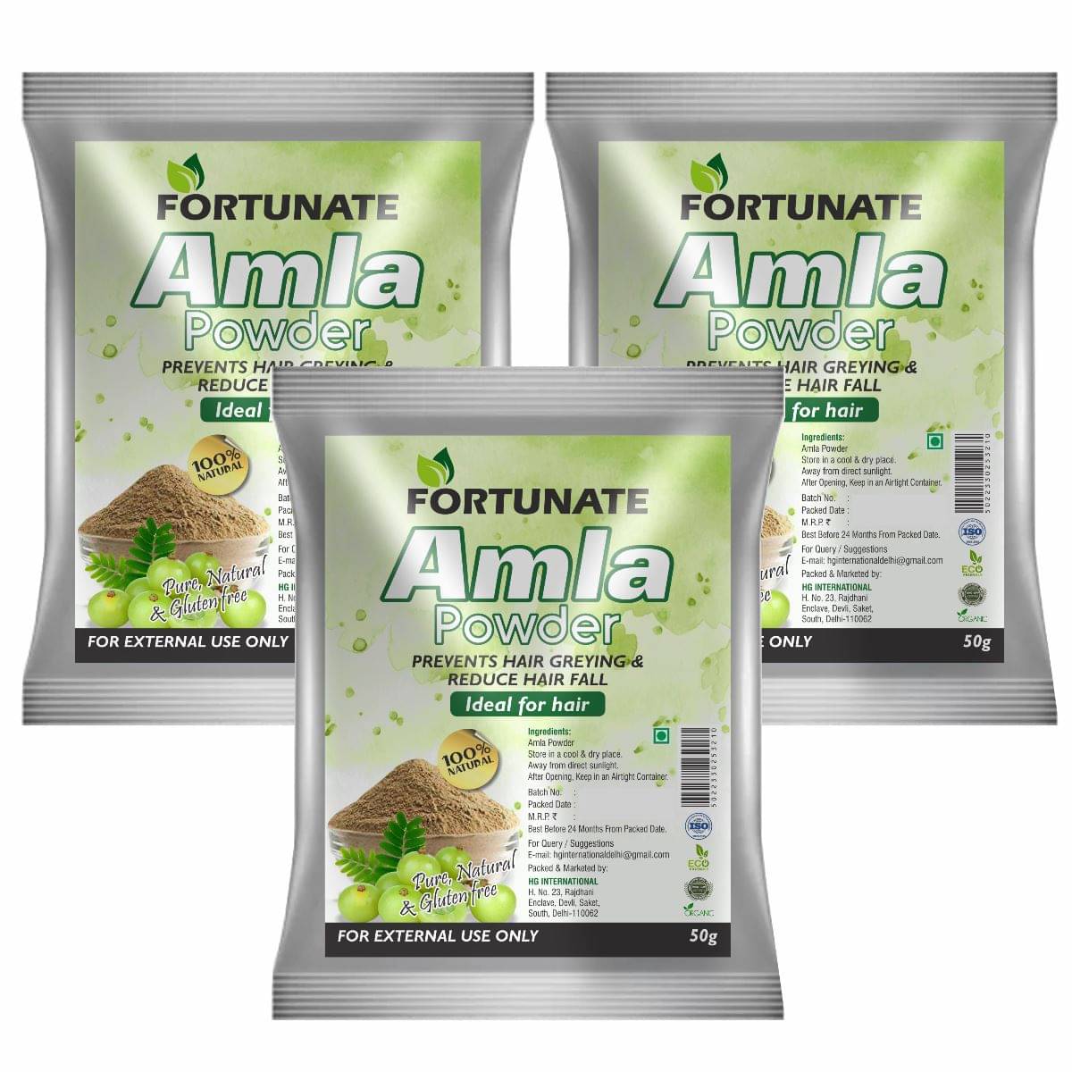    			100% Natural Amla Powder