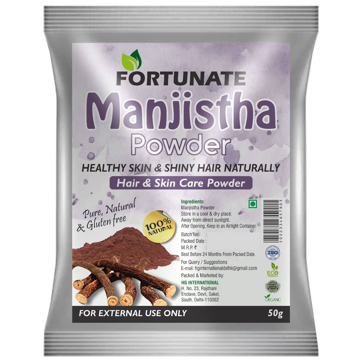     			Organic Manjistha Root Powder | Rubia Cordifolia (Indian Maddar)