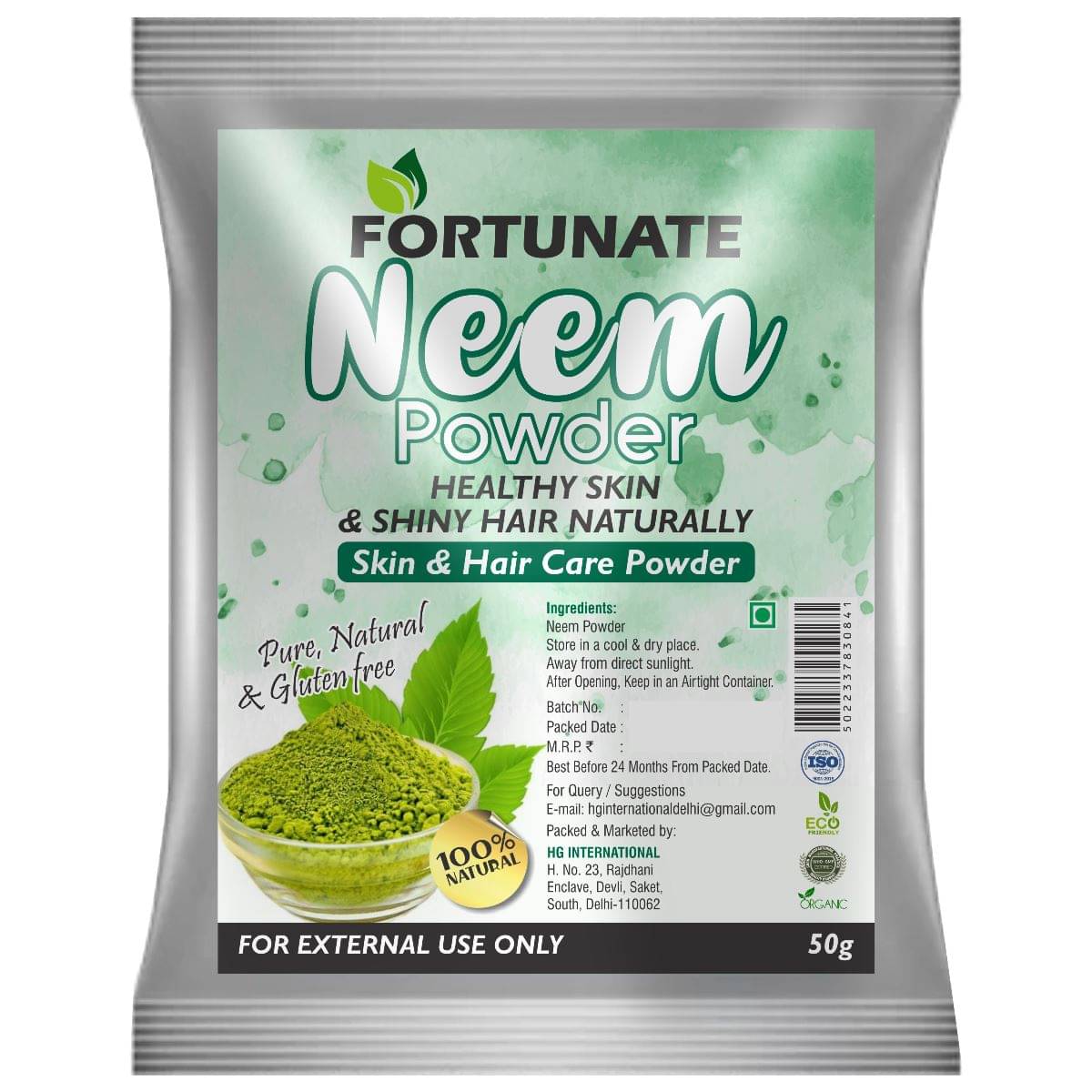     			Natural Neem Powder, Chemical Free Hair Cleanser for Healthy Hair