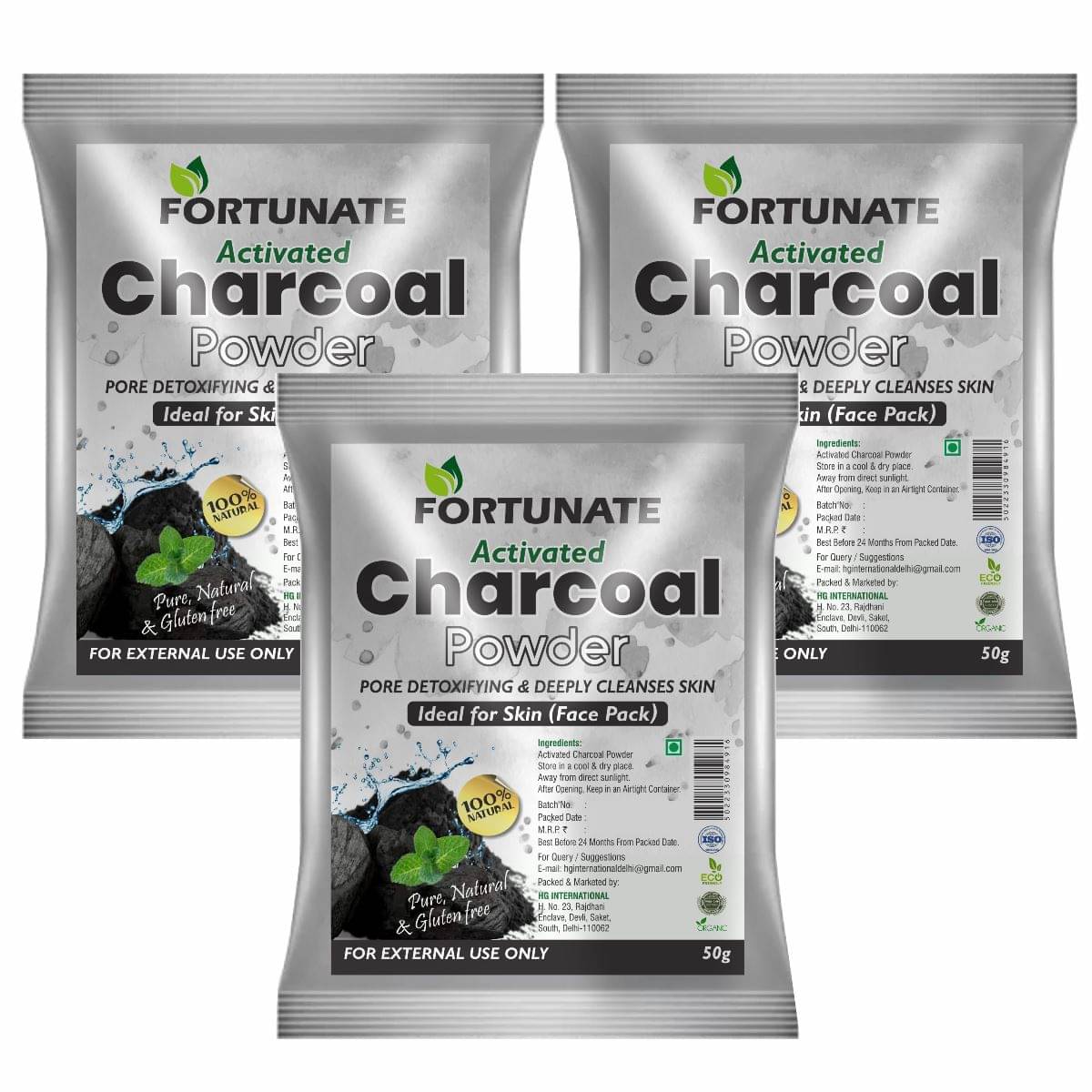     			Activated Charcoal Powder For Removes Dead Skin & Impurities Face Pack