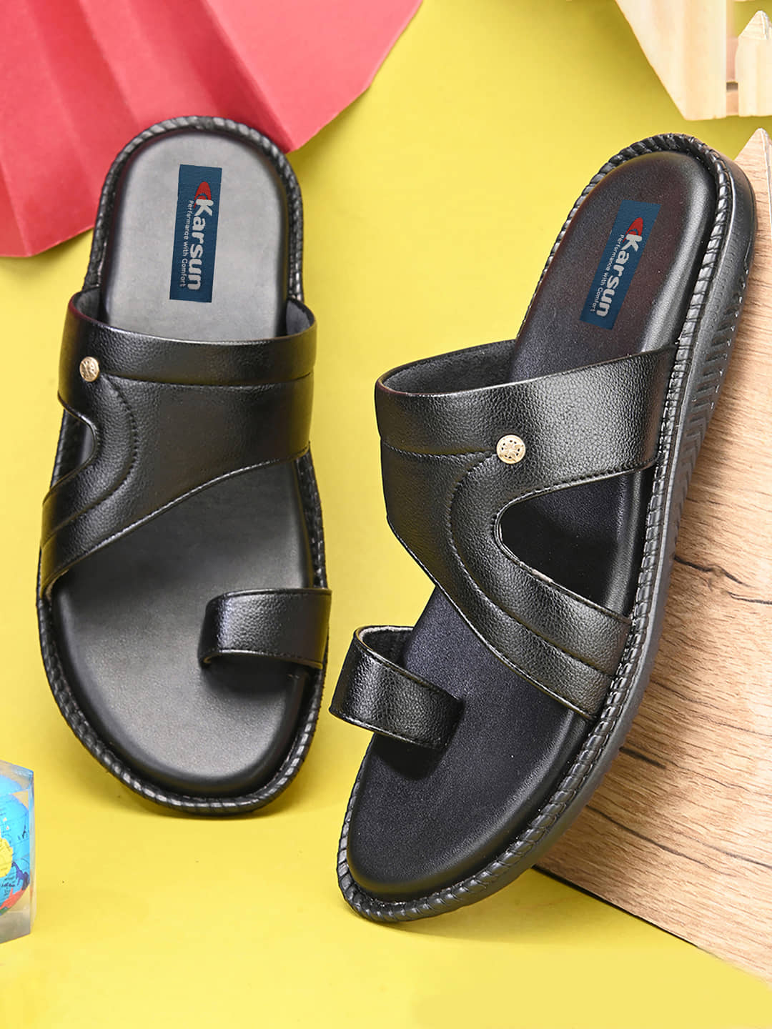 Karsun - Black Men's Sandals