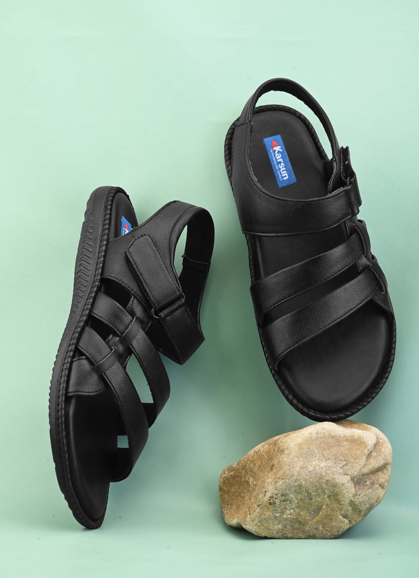 Karsun - Black Men's Sandals