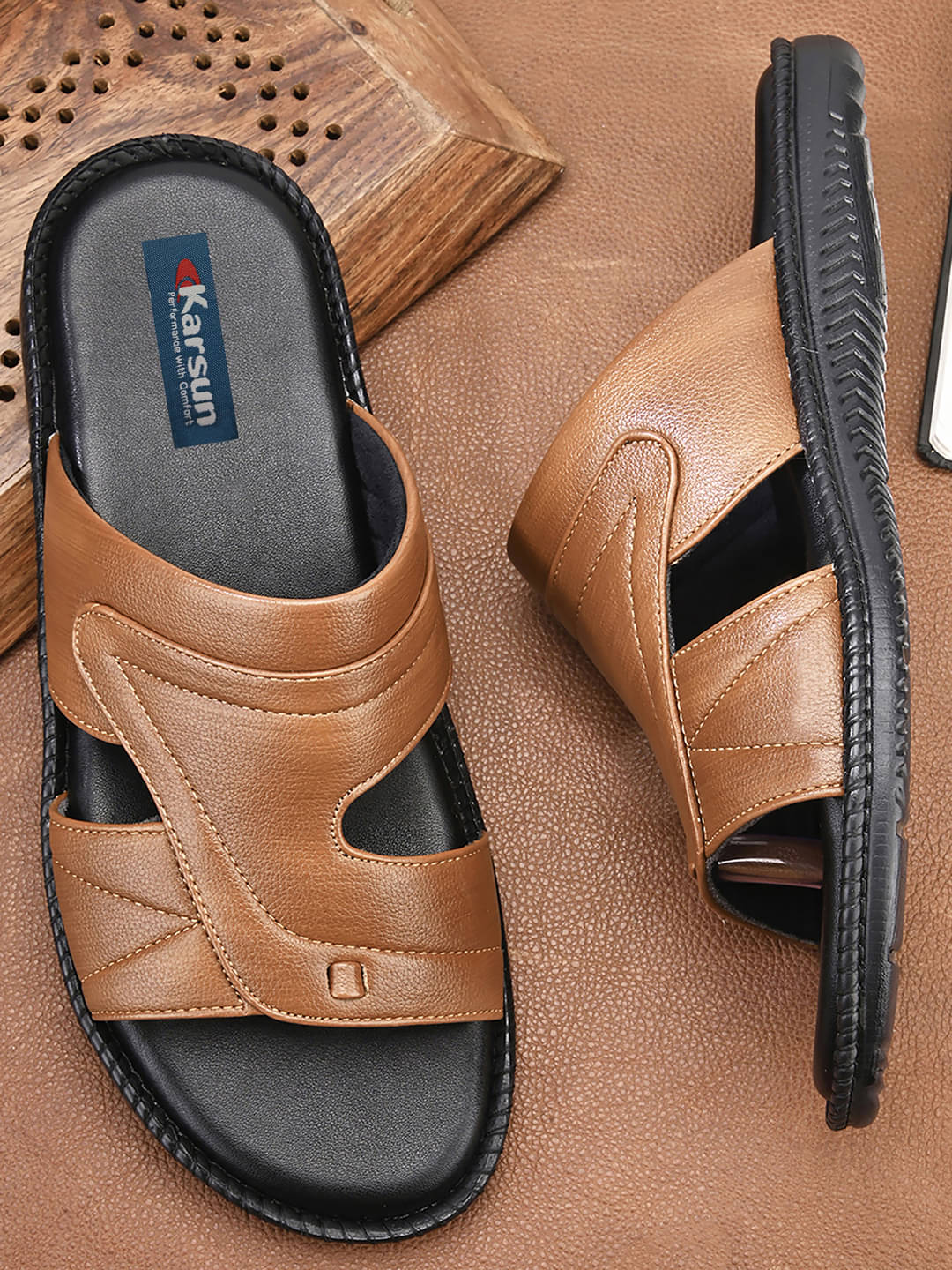     			Karsun - Tan Men's Sandals