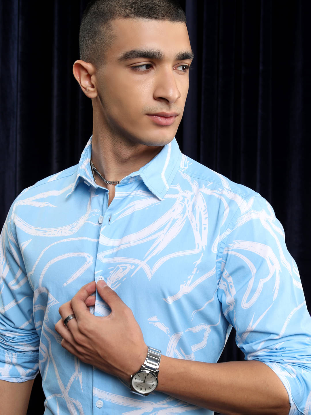 Ketch 100% Cotton Regular Fit Printed Full Sleeves Men's Casual Shirt - Blue ( Pack of 1 ) Ketch 100% Cotton Regular Fit Printed Full Sleeves Men's Casual Shirt - Blue ( Pack of 1 )