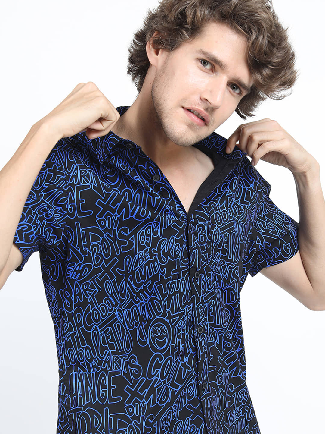 Ketch 100% Cotton Slim Fit Printed Half Sleeves Men's Casual Shirt - Multi ( Pack of 1 )