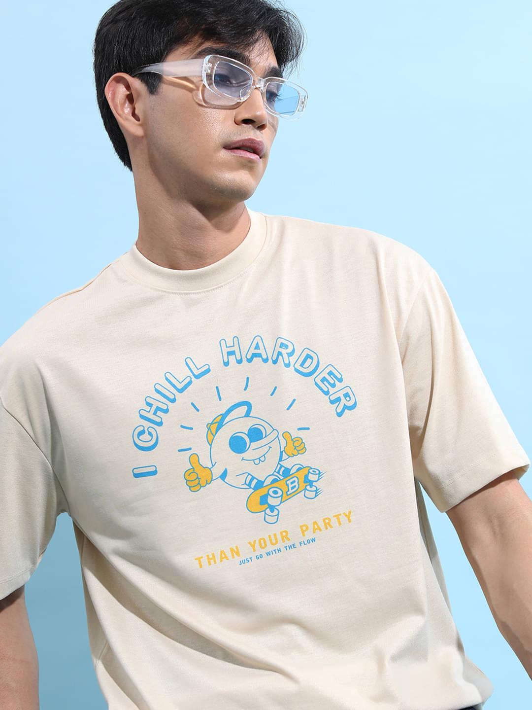 Ketch Pack of 1 Polyester Oversized Fit Men's T-Shirt ( Beige ) Ketch Pack of 1 Polyester Oversized Fit Men's T-Shirt ( Beige )