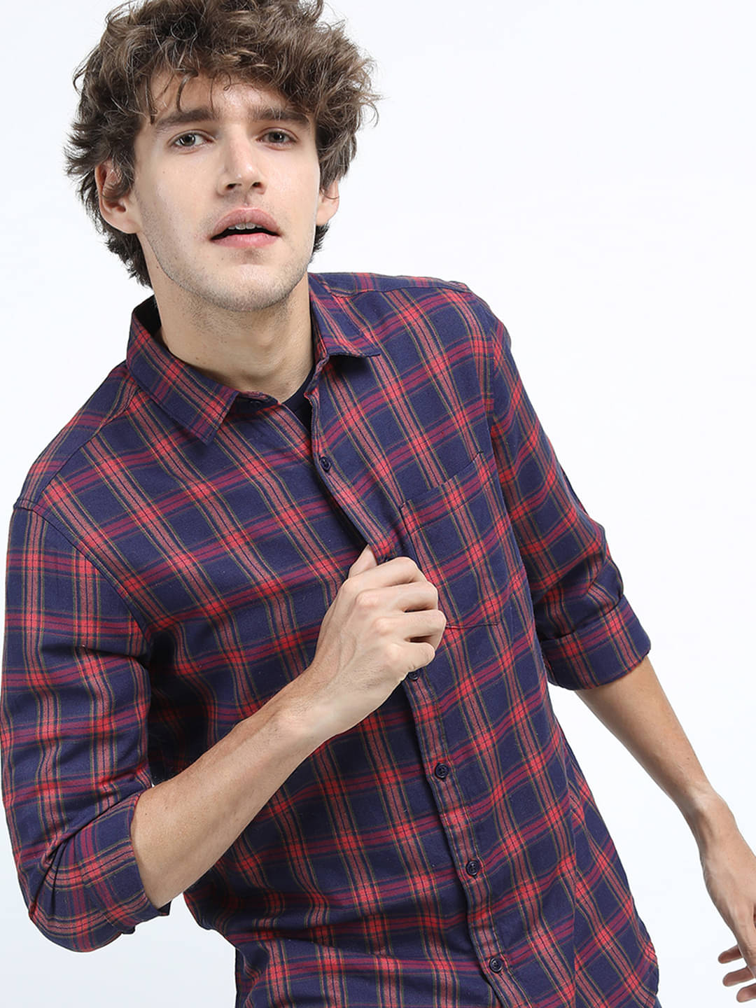 Ketch Polyester Slim Fit Checks Full Sleeves Men's Casual Shirt - Blue ( Pack of 1 ) Ketch Polyester Slim Fit Checks Full Sleeves Men's Casual Shirt - Blue ( Pack of 1 )