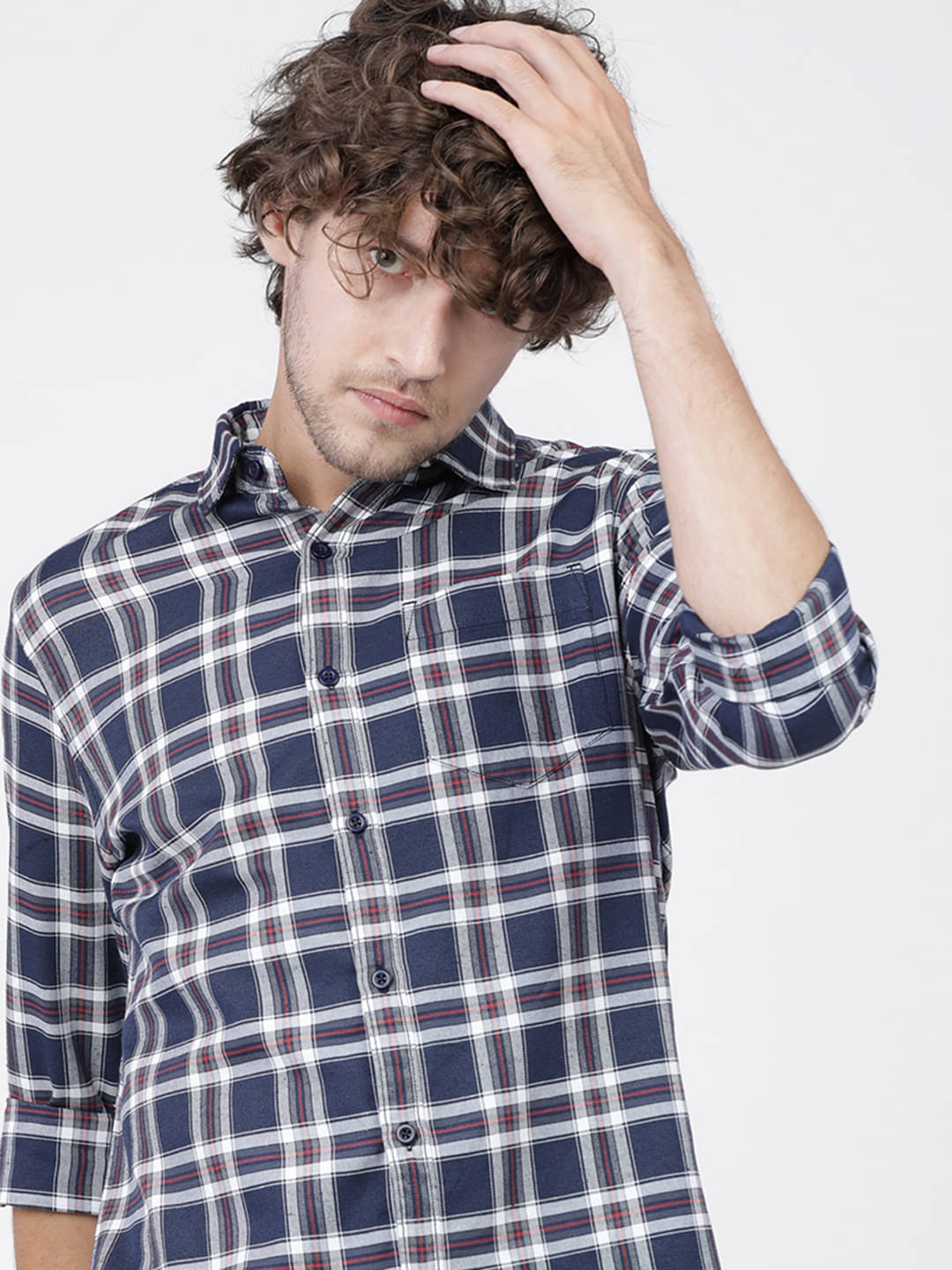Ketch Polyester Slim Fit Checks Full Sleeves Men's Casual Shirt - Multi ( Pack of 1 ) Ketch Polyester Slim Fit Checks Full Sleeves Men's Casual Shirt - Multi ( Pack of 1 )