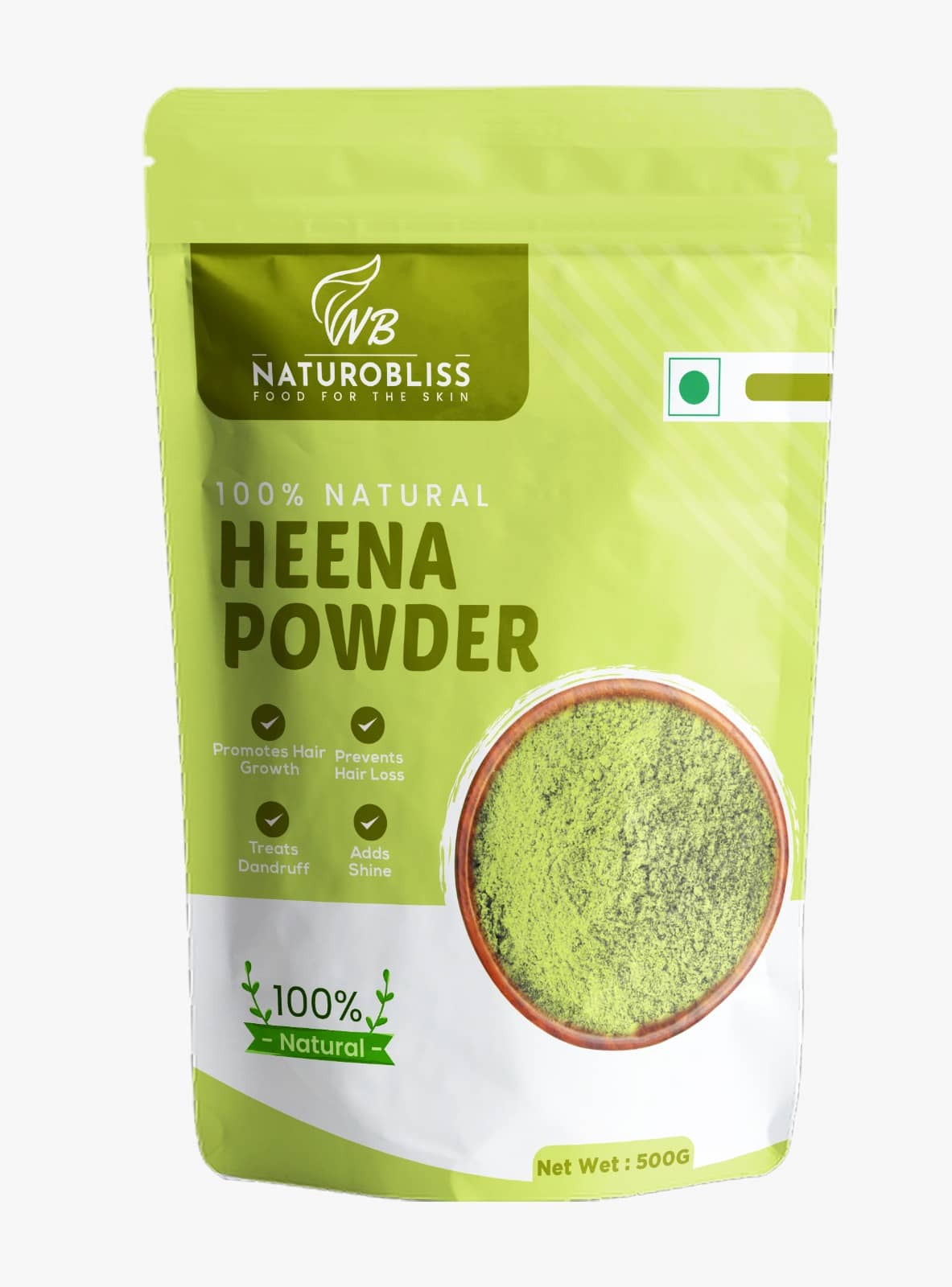 NaturoBliss Henna Powder Natural Henna 500 g
