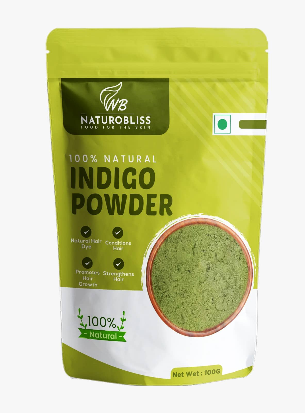 NaturoBliss Indigo Powder Henna 100 g