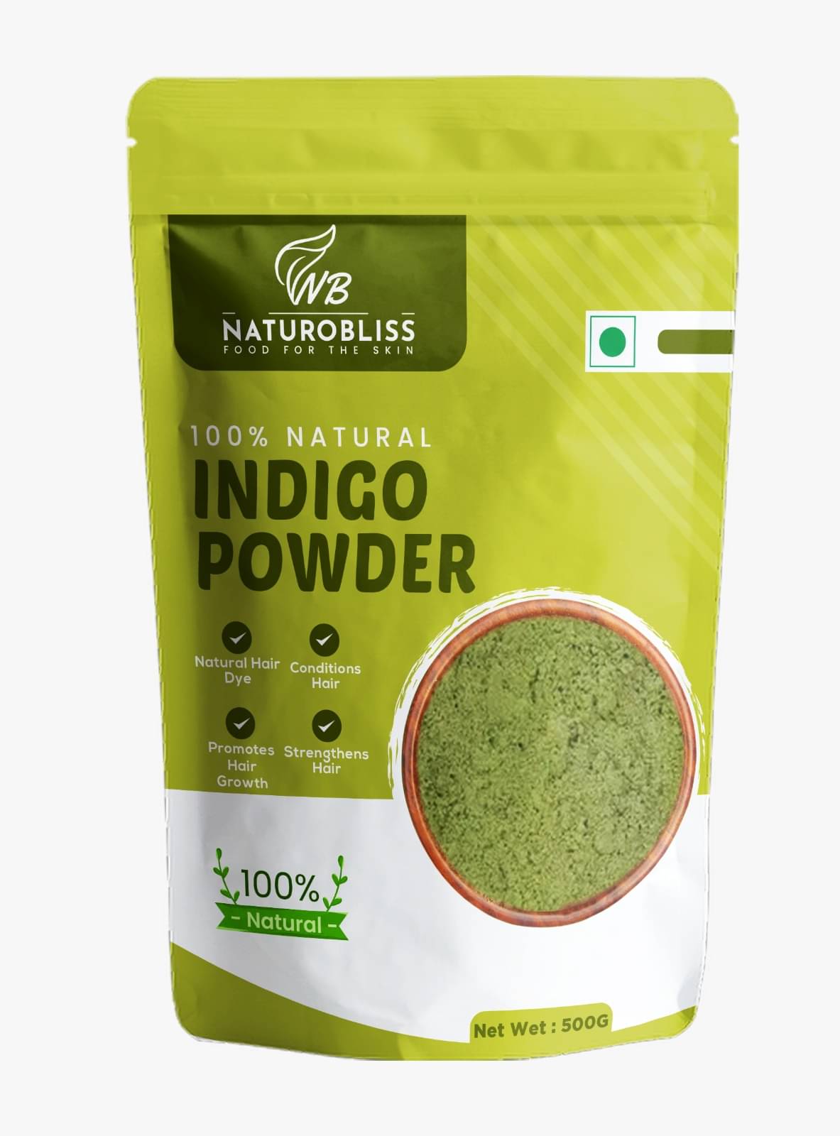     			NaturoBliss Indigo Powder Henna 500 g