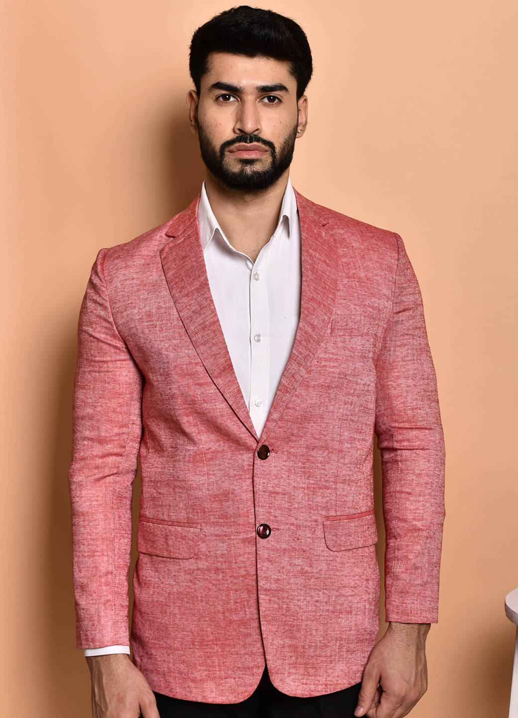     			PRINTCULTR Cotton Blend Men's Blazer - Pink ( Pack of 1 )