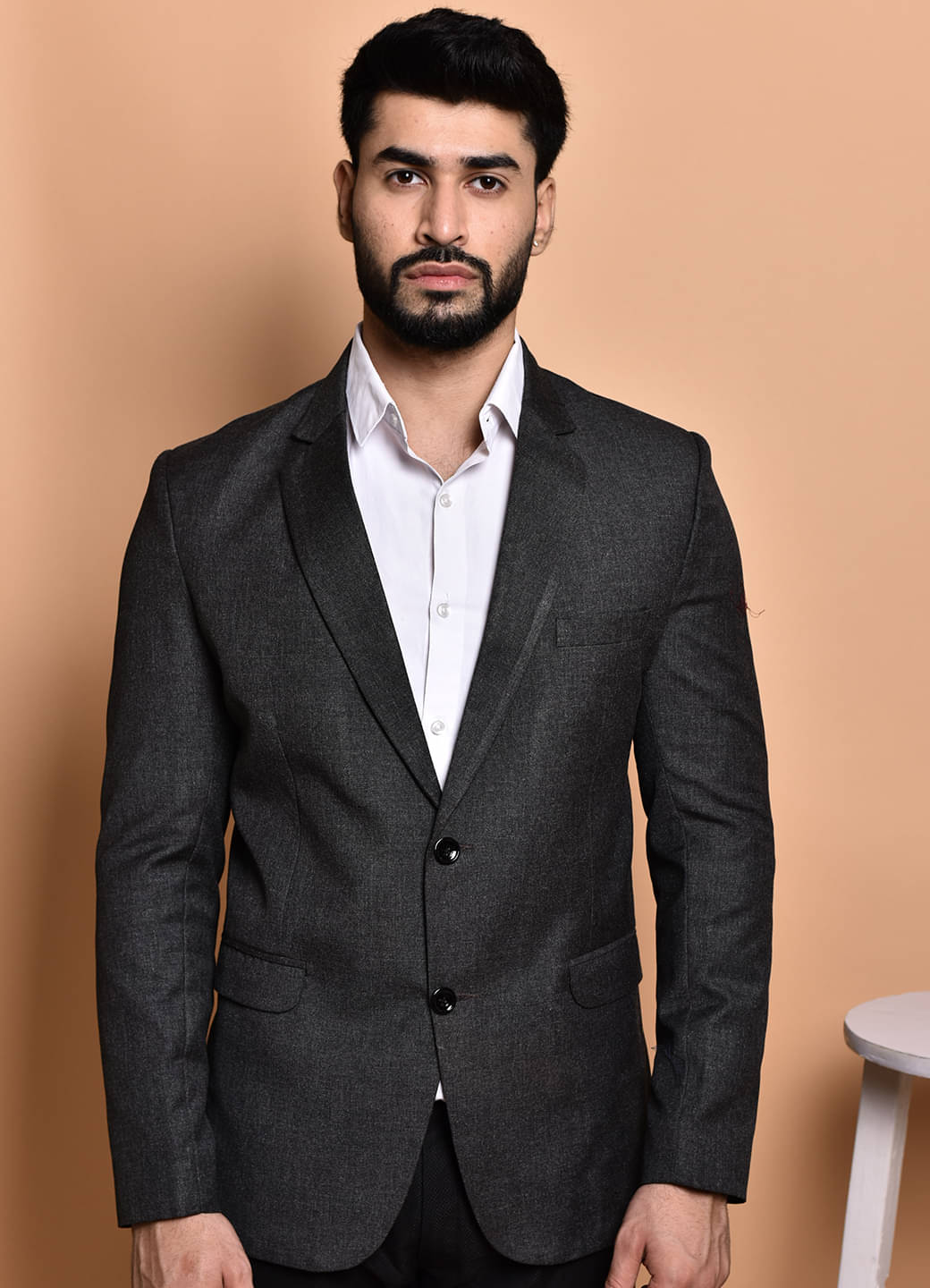 PRINTCULTR Cotton Blend Men's Blazer - Black ( Pack of 1 )     			PRINTCULTR Cotton Blend Men's Blazer - Black ( Pack of 1 )