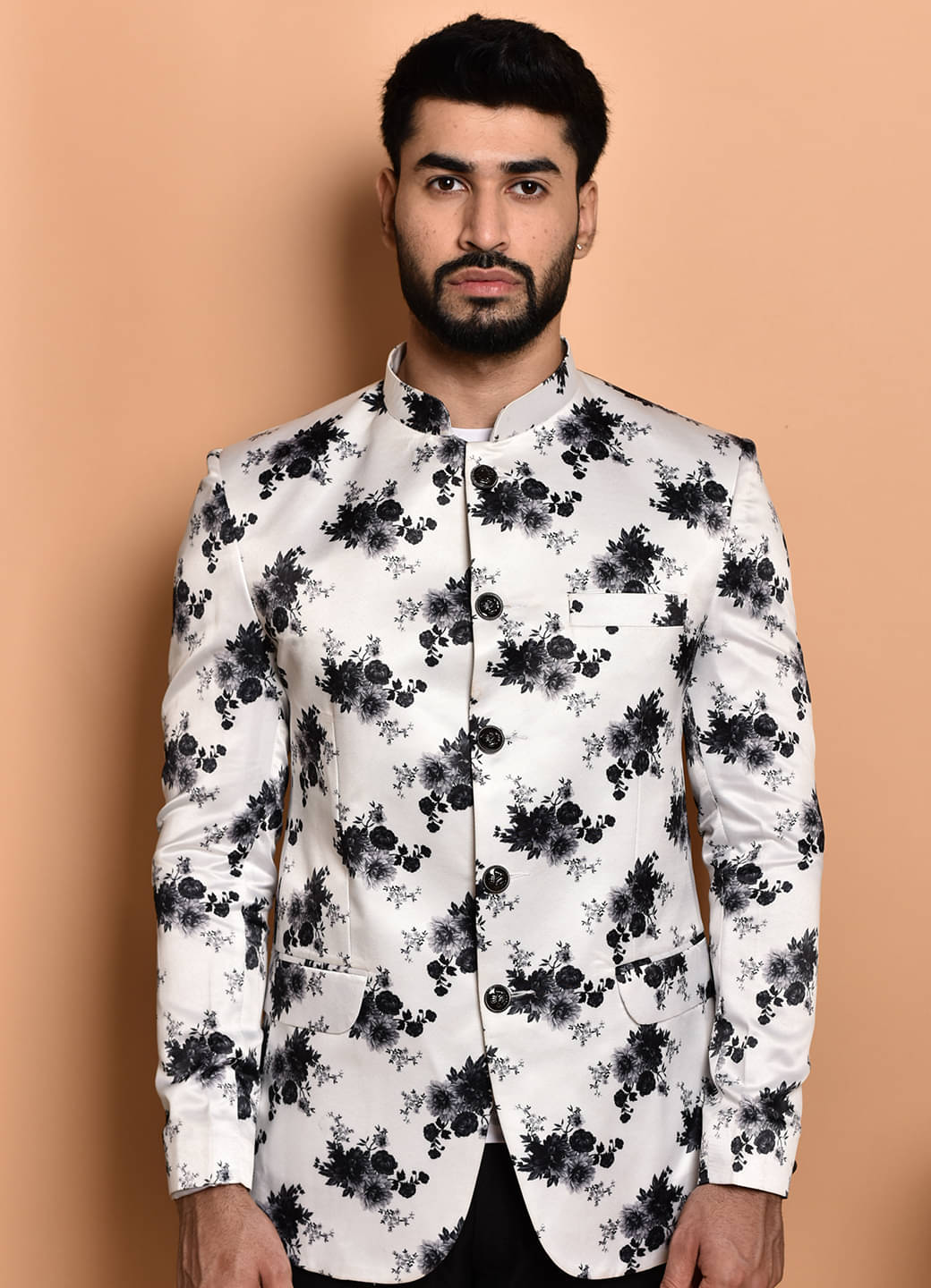     			PRINTCULTR Cotton Blend Men's Blazer - White ( Pack of 1 )