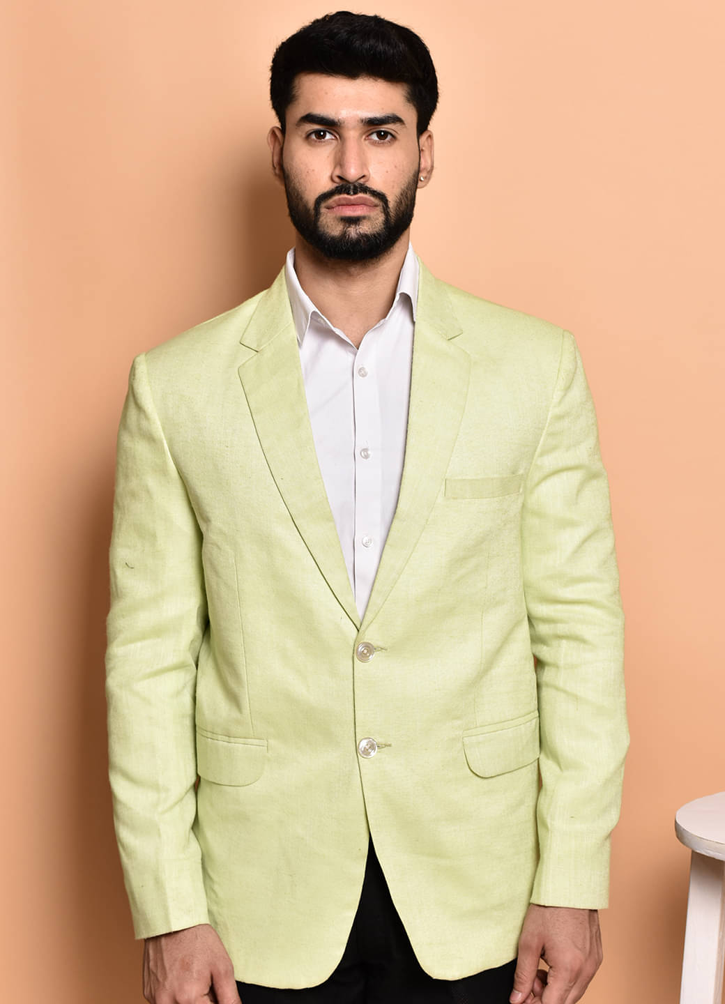 PRINTCULTR Cotton Blend Men's Blazer - Cream ( Pack of 1 )     			PRINTCULTR Cotton Blend Men's Blazer - Cream ( Pack of 1 )