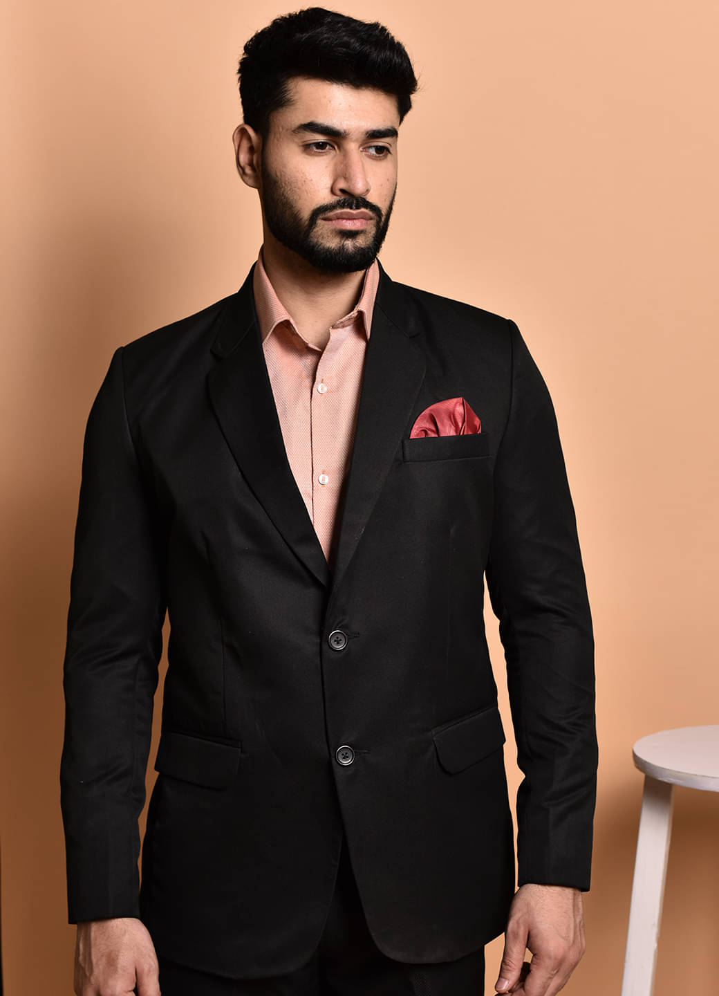     			PRINTCULTR Cotton Blend Men's Blazer - Black ( Pack of 1 )