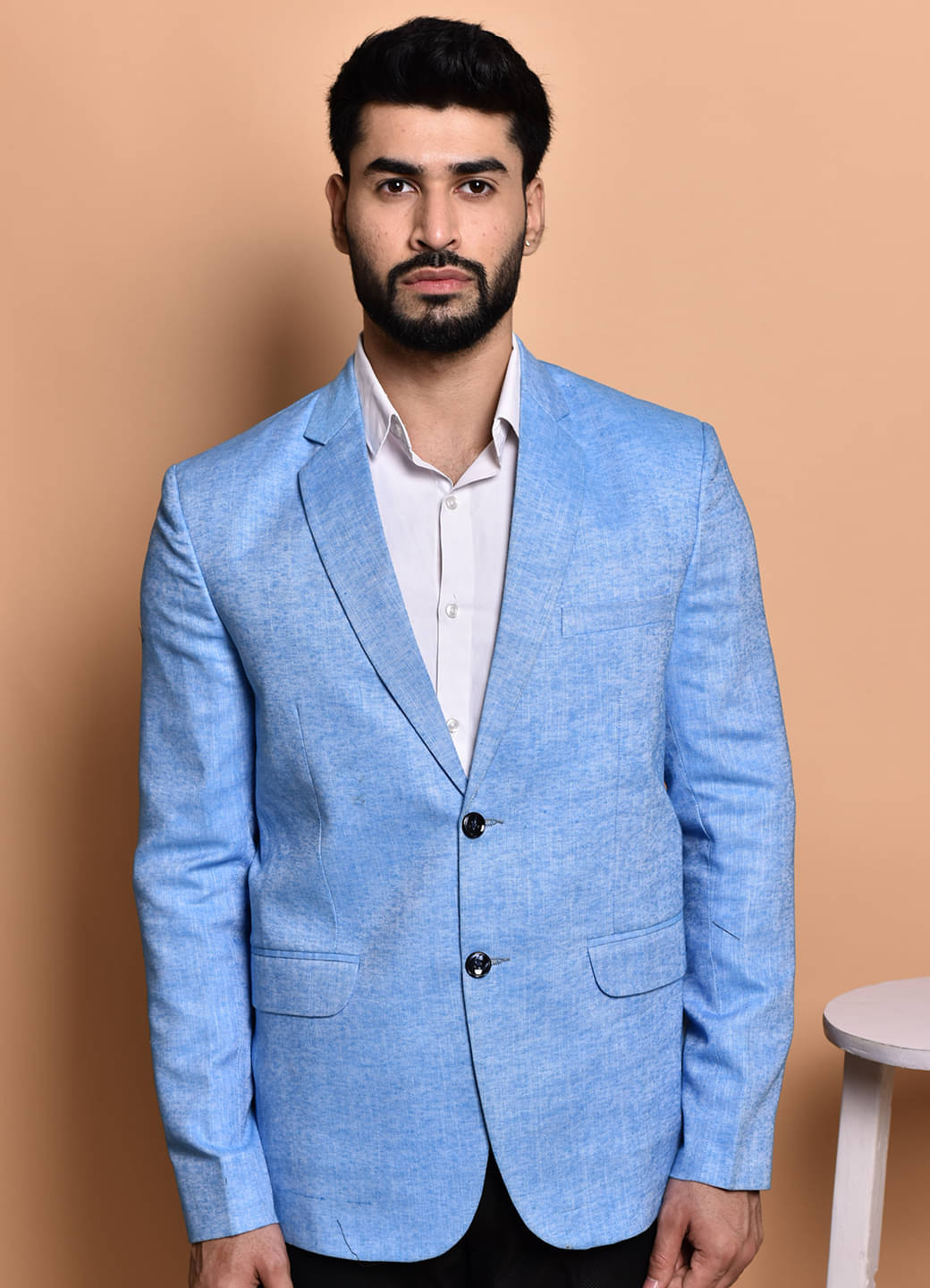     			PRINTCULTR Cotton Blend Men's Blazer - Blue ( Pack of 1 )