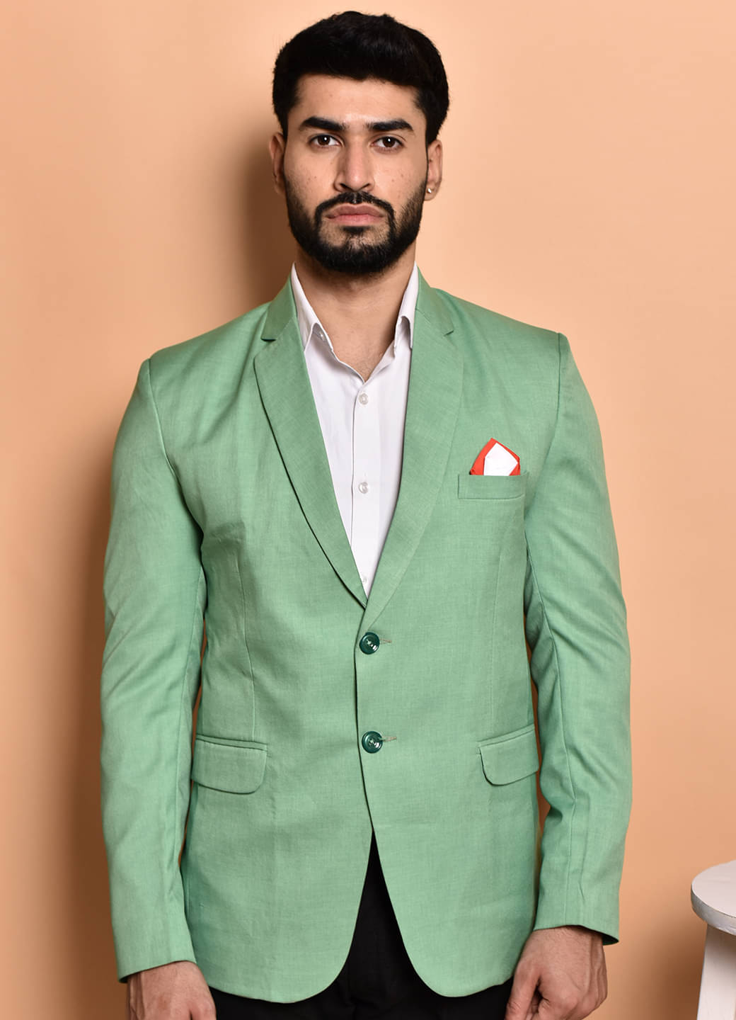 PRINTCULTR Cotton Blend Men's Blazer - Green ( Pack of 1 )     			PRINTCULTR Cotton Blend Men's Blazer - Green ( Pack of 1 )