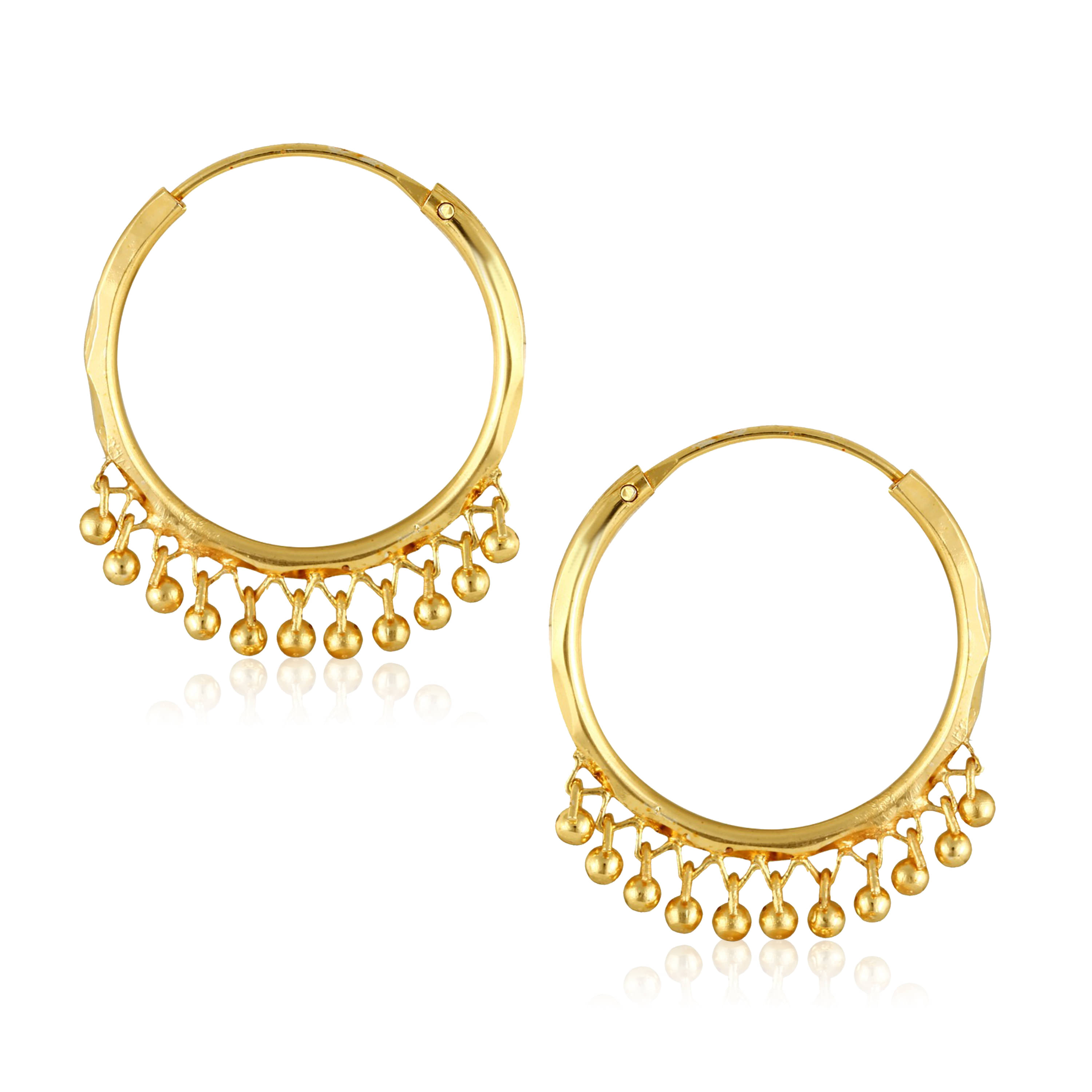     			Vighnaharta Gold Chandbalis Earrings ( Pack of 1 )