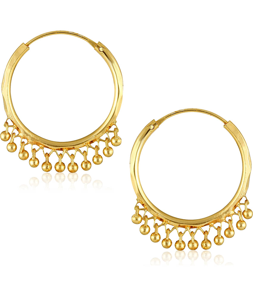 Vighnaharta Gold Chandbalis Earrings ( Pack of 1 ) - Earrings | Buy online on ZillyBuy