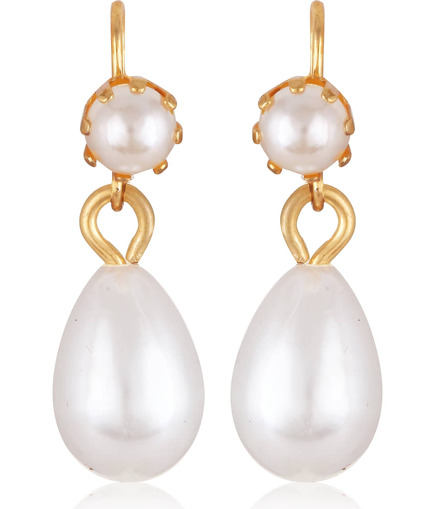 Vighnaharta Gold Drop Earrings ( Pack of 1 ) - Earrings | Buy online on ZillyBuy