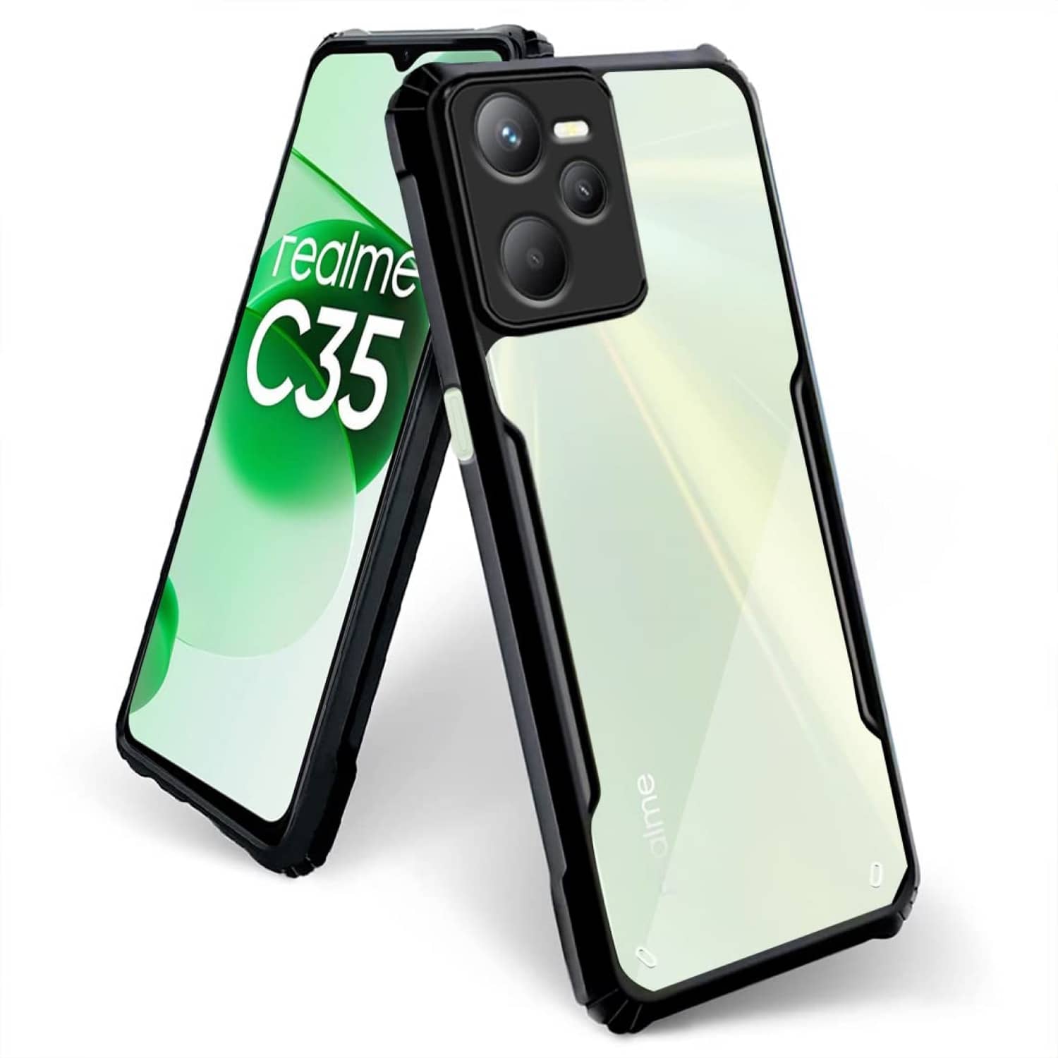 ZAMN Shock Proof Case Compatible For Polycarbonate Realme Narzo 50A Prime ( )