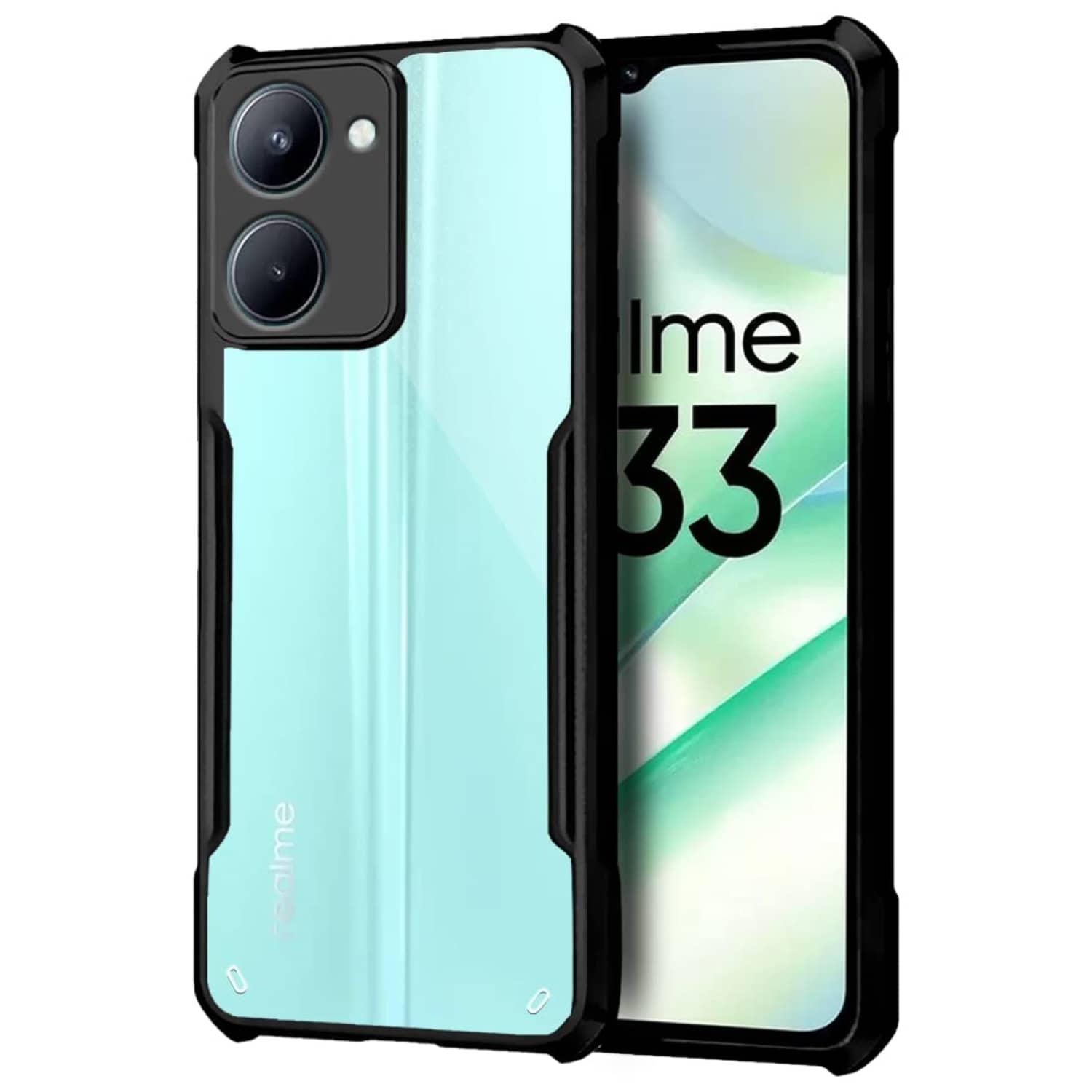 ZAMN Shock Proof Case Compatible For Polycarbonate Realme C33 ( )