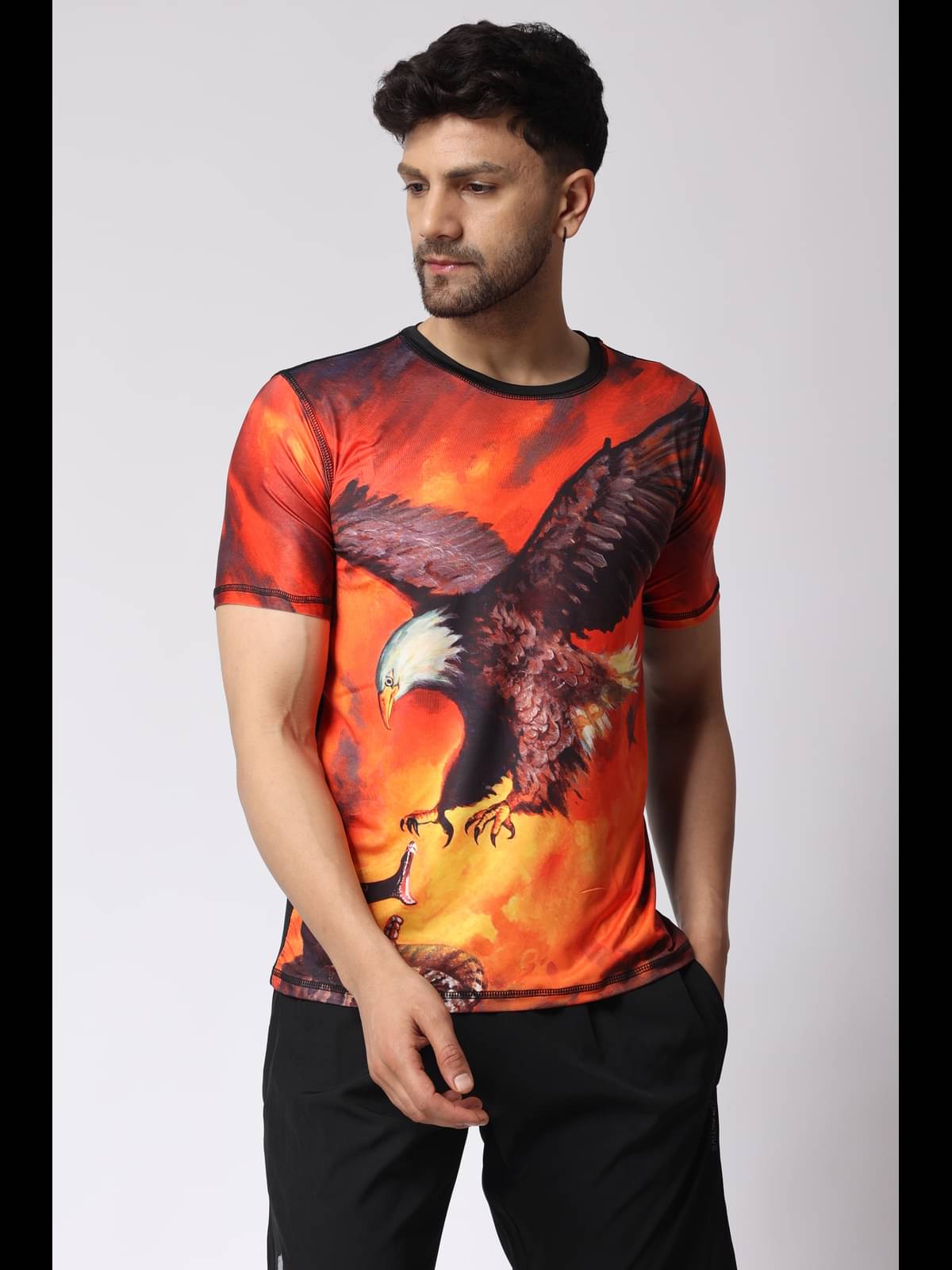 yellow tree Polyester Regular Fit Printed Half Sleeves Men's Round T-Shirt - Multicolor ( Pack of 1 ) yellow tree Polyester Regular Fit Printed Half Sleeves Men's Round T-Shirt - Multicolor ( Pack of 1 )