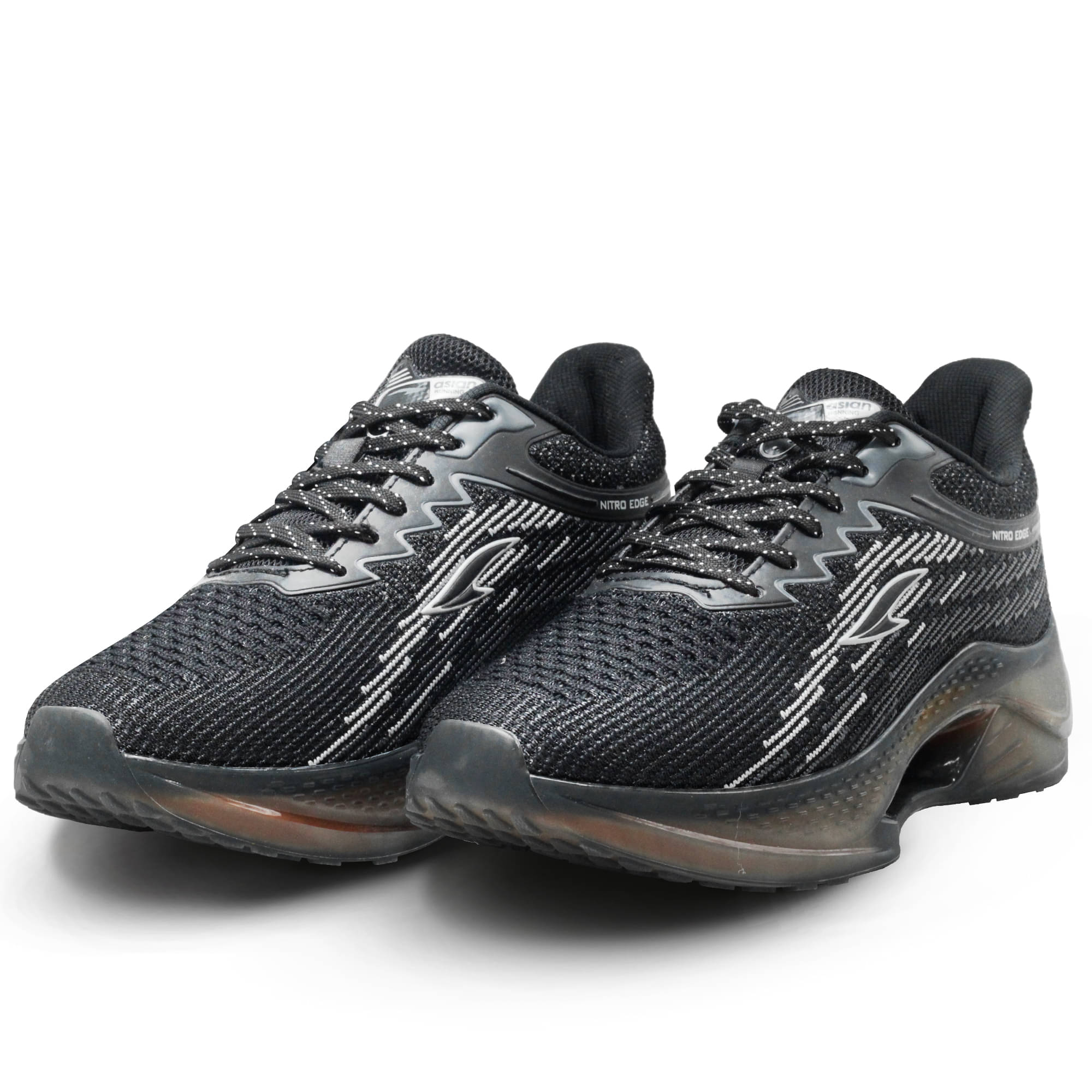 ASIAN NITROEDGE-01 Black Men's Sports Running Shoes ASIAN NITROEDGE-01 Black Men's Sports Running Shoes