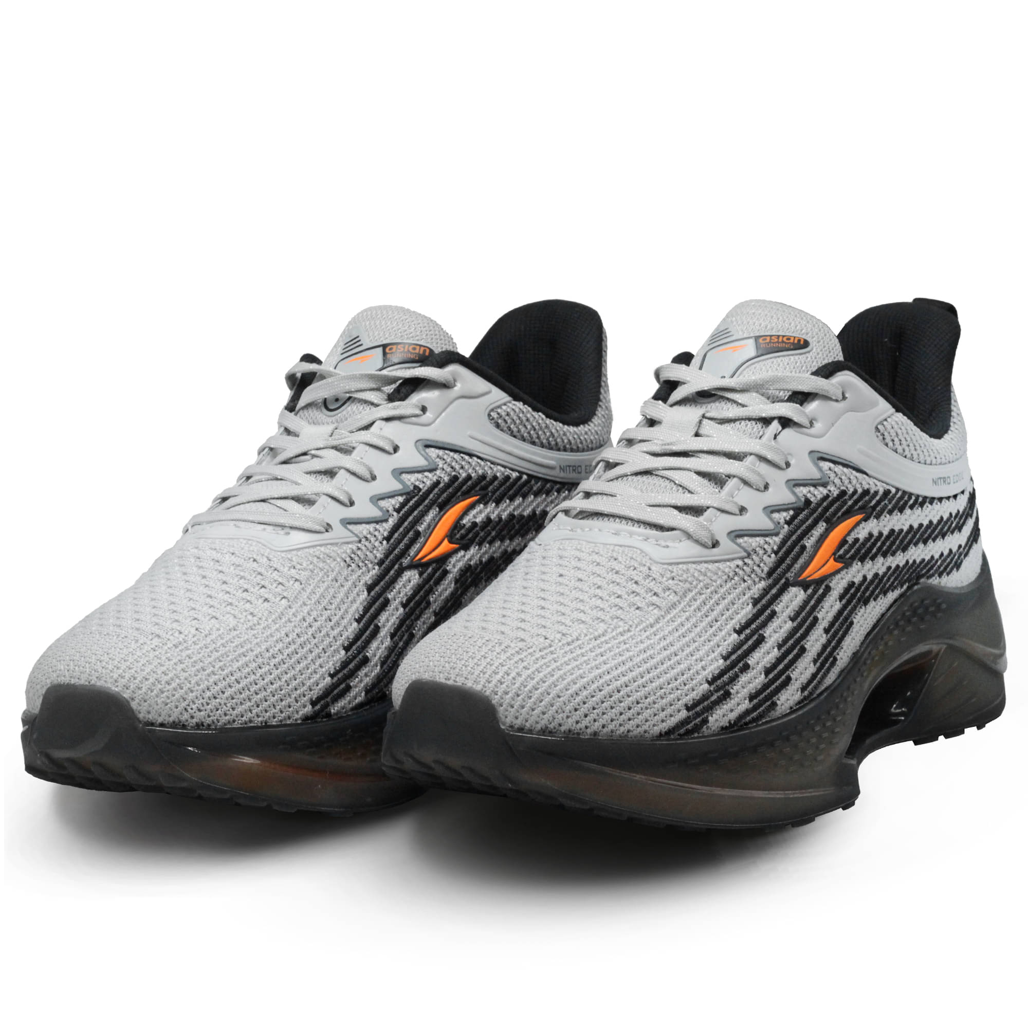     			ASIAN NITROEDGE-01 Light Grey Men's Sports Running Shoes