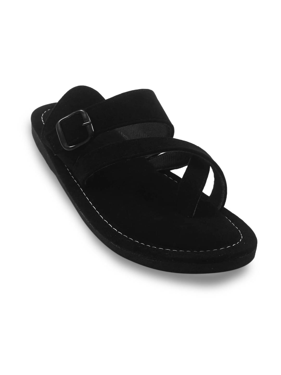     			Anjaneya Creations Black Men's Kolhapuris