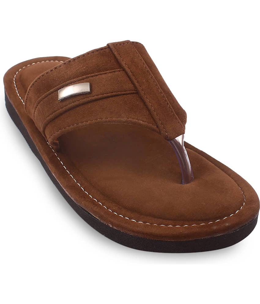Anjaneya Creations Brown Men's Kolhapuris - Ethnic Shoes | Buy online on ZillyBuy
