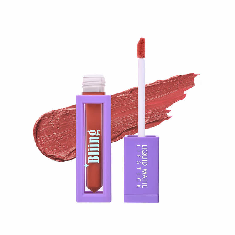 Bliing Liquid Matte Lipstick - Long-Lasting, Kiss-Proof, Waterproof for All-Day Wear - CRUSH