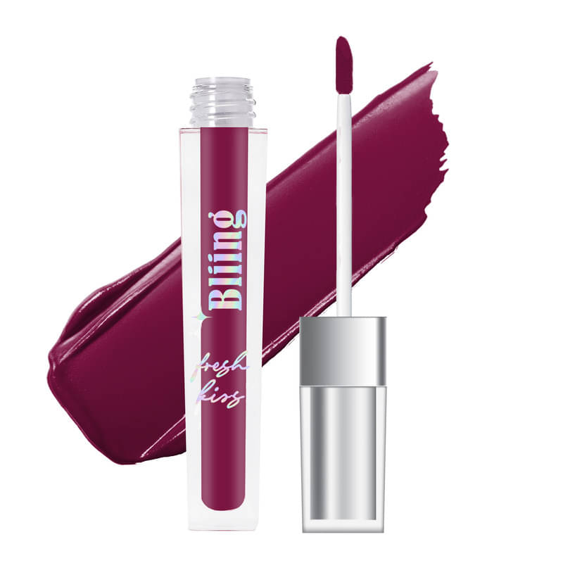     			Bliing Fresh Kiss Liquid Matte Lipstick - Long-Lasting, & Waterproof for All-Day Wear - BERRY TART