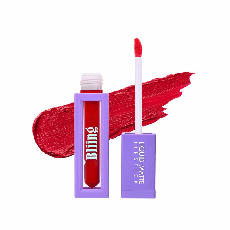 Bliing Liquid Matte Lipstick - Long-Lasting, Kiss-Proof, Waterproof for All-Day Wear - SCARLET Bliing Liquid Matte Lipstick - Long-Lasting, Kiss-Proof, Waterproof for All-Day Wear - SCARLET