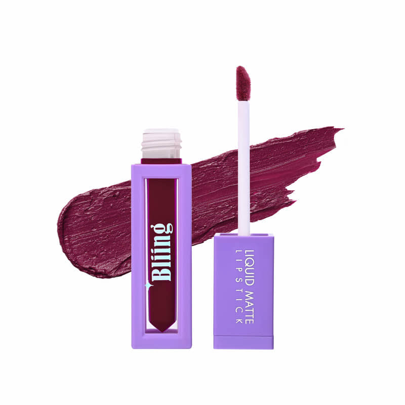 Bliing Liquid Matte Lipstick - Long-Lasting, Kiss-Proof, Waterproof for All-Day Wear - CRUSH