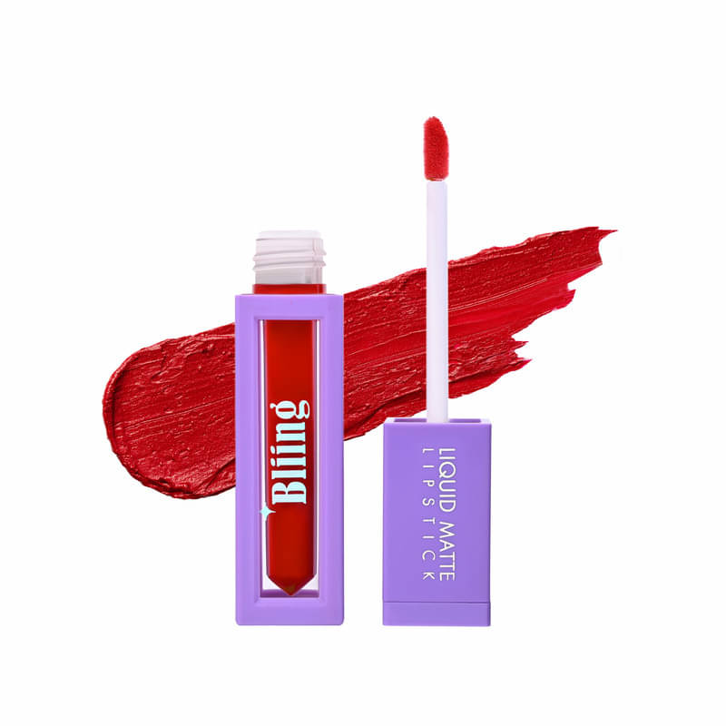     			Bliing Liquid Matte Lipstick - Long-Lasting, Kiss-Proof, Waterproof for All-Day Wear - RUBY