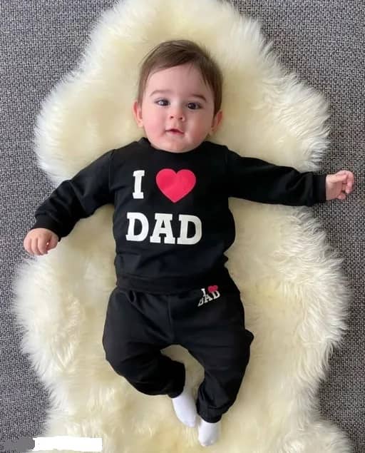 CUTEVIBE Pack of 1 Unisex for Baby Cotton Blend T-Shirt & Trouser ( Black )
