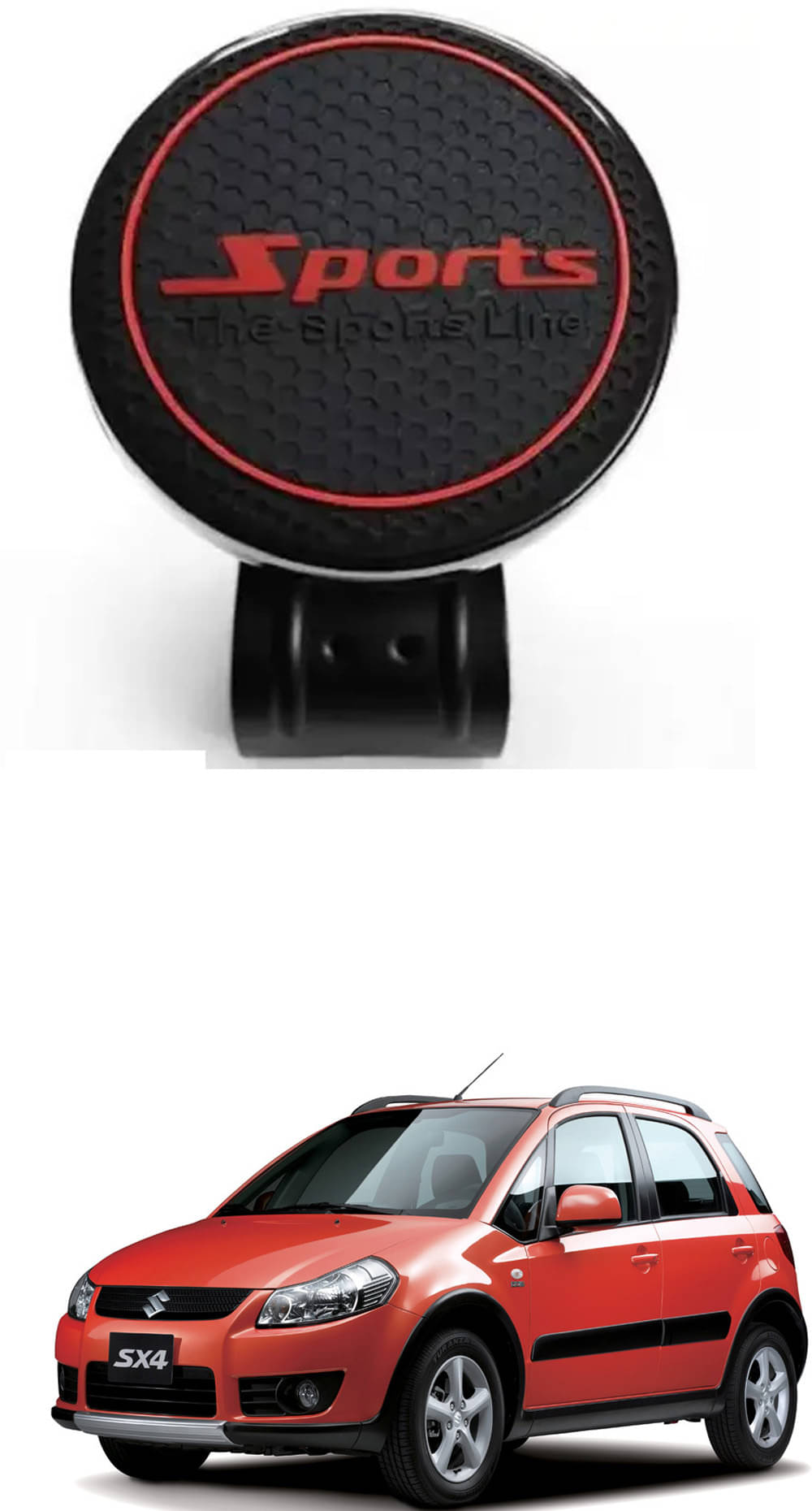 Car New Steering Knob (Sports, Black) For Maruti Suzuki SX4     			Car New Steering Knob (Sports, Black) For Maruti Suzuki SX4