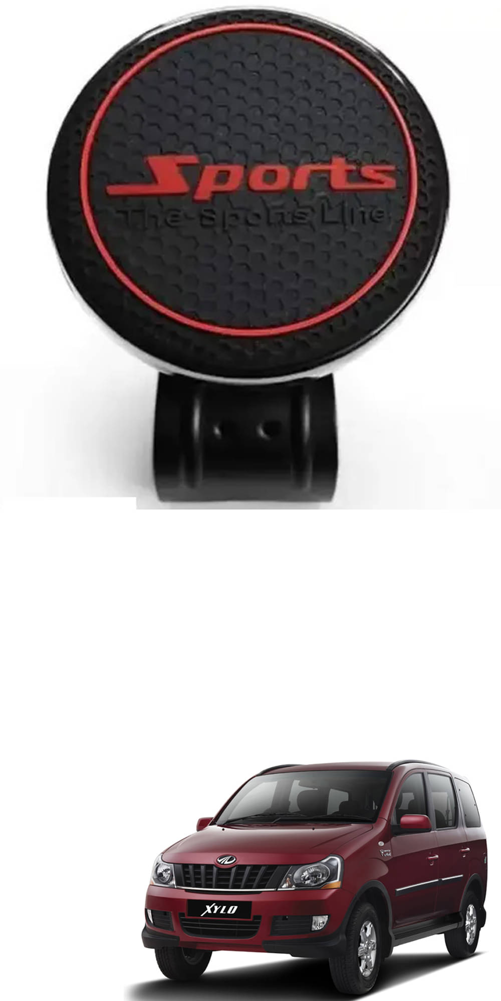 Car New Steering Knob (Sports, Black) For Mahindra Xylo     			Car New Steering Knob (Sports, Black) For Mahindra Xylo