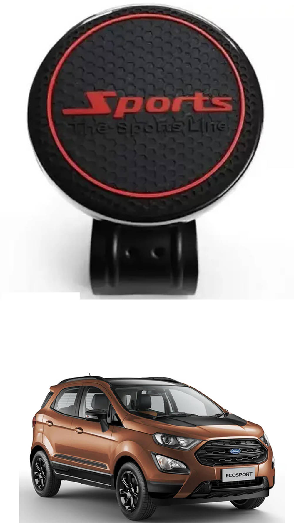 Car New Steering Knob (Sports, Black) For Ford Ecosport Car New Steering Knob (Sports, Black) For Ford Ecosport