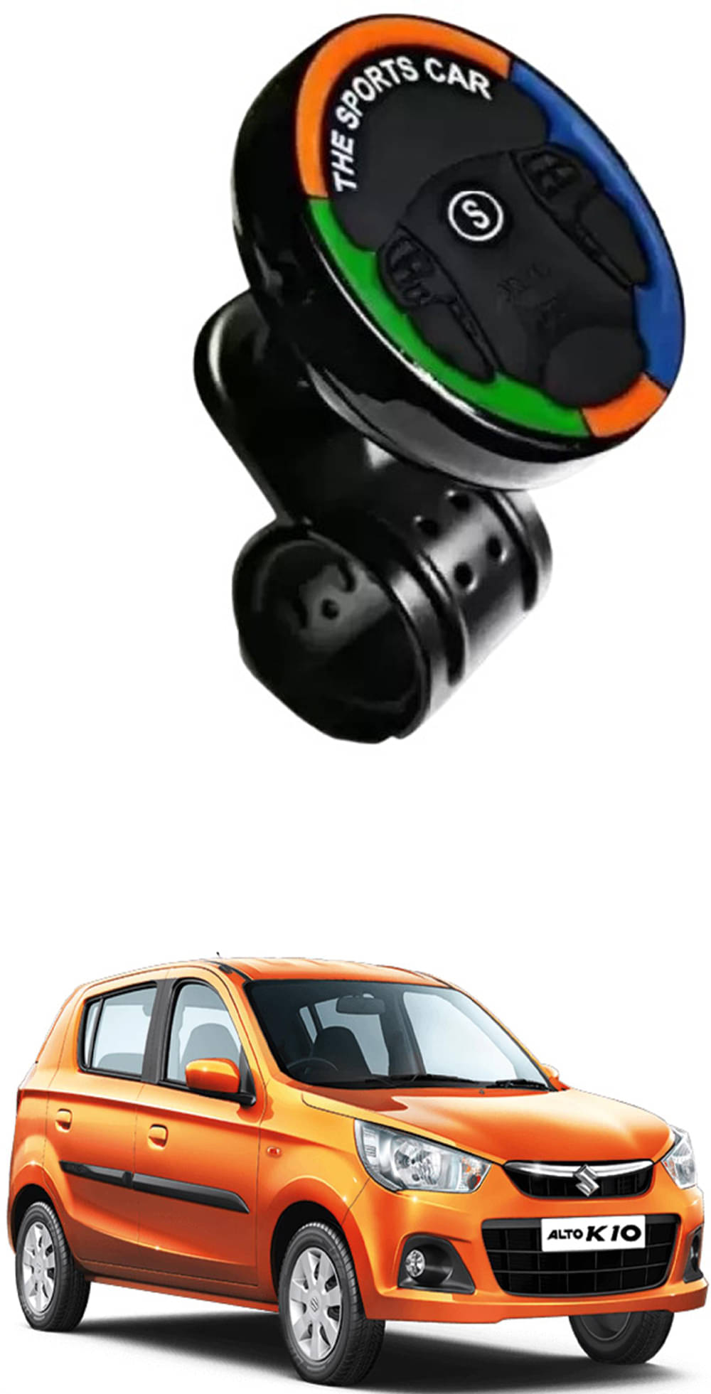 Car Sports Steering Knob (Multicolor) For Maruti Suzuki Alto K10 Car Sports Steering Knob (Multicolor) For Maruti Suzuki Alto K10