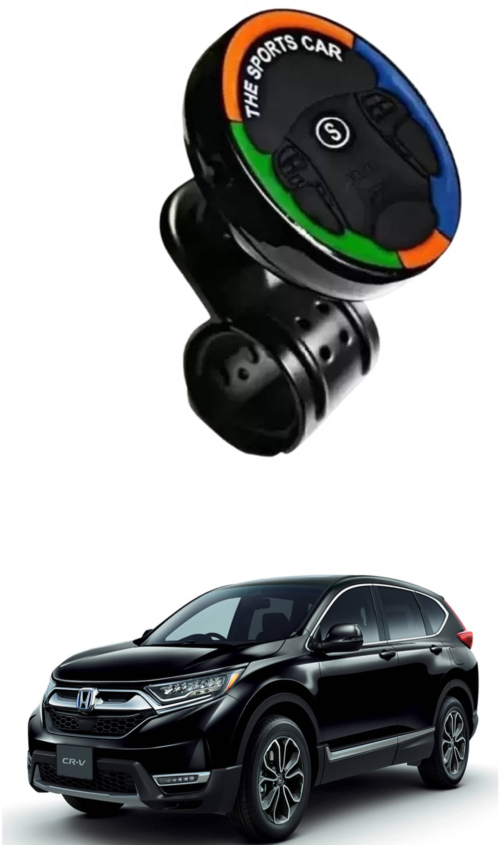 Car Sports Steering Knob (Multicolor) For Honda CR-V     			Car Sports Steering Knob (Multicolor) For Honda CR-V