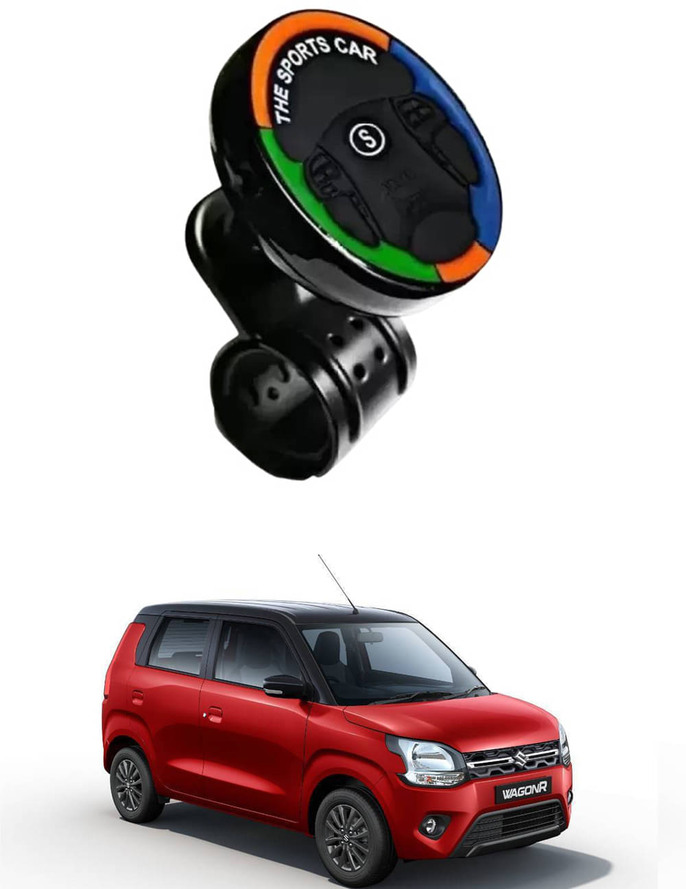 Car Sports Steering Knob (Multicolor) For Maruti Suzuki New Wagnor Car Sports Steering Knob (Multicolor) For Maruti Suzuki New Wagnor