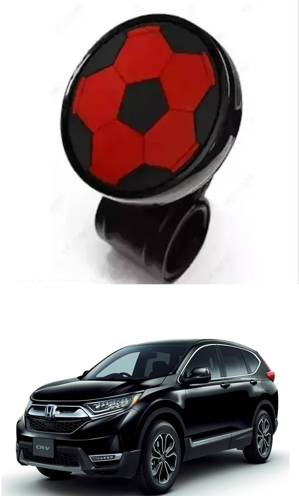 Car Steering Knob ABS Quality (Ball Design) Best Product For Honda CR-V     			Car Steering Knob ABS Quality (Ball Design) Best Product For Honda CR-V